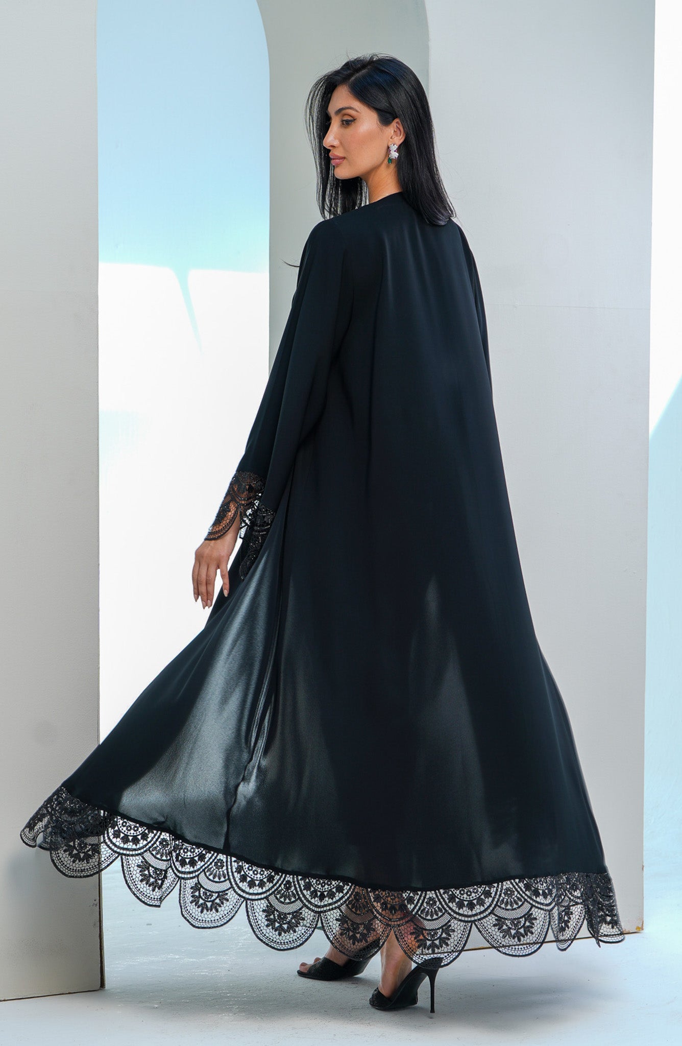 Shomoukh Abaya SS29309-45 - Black