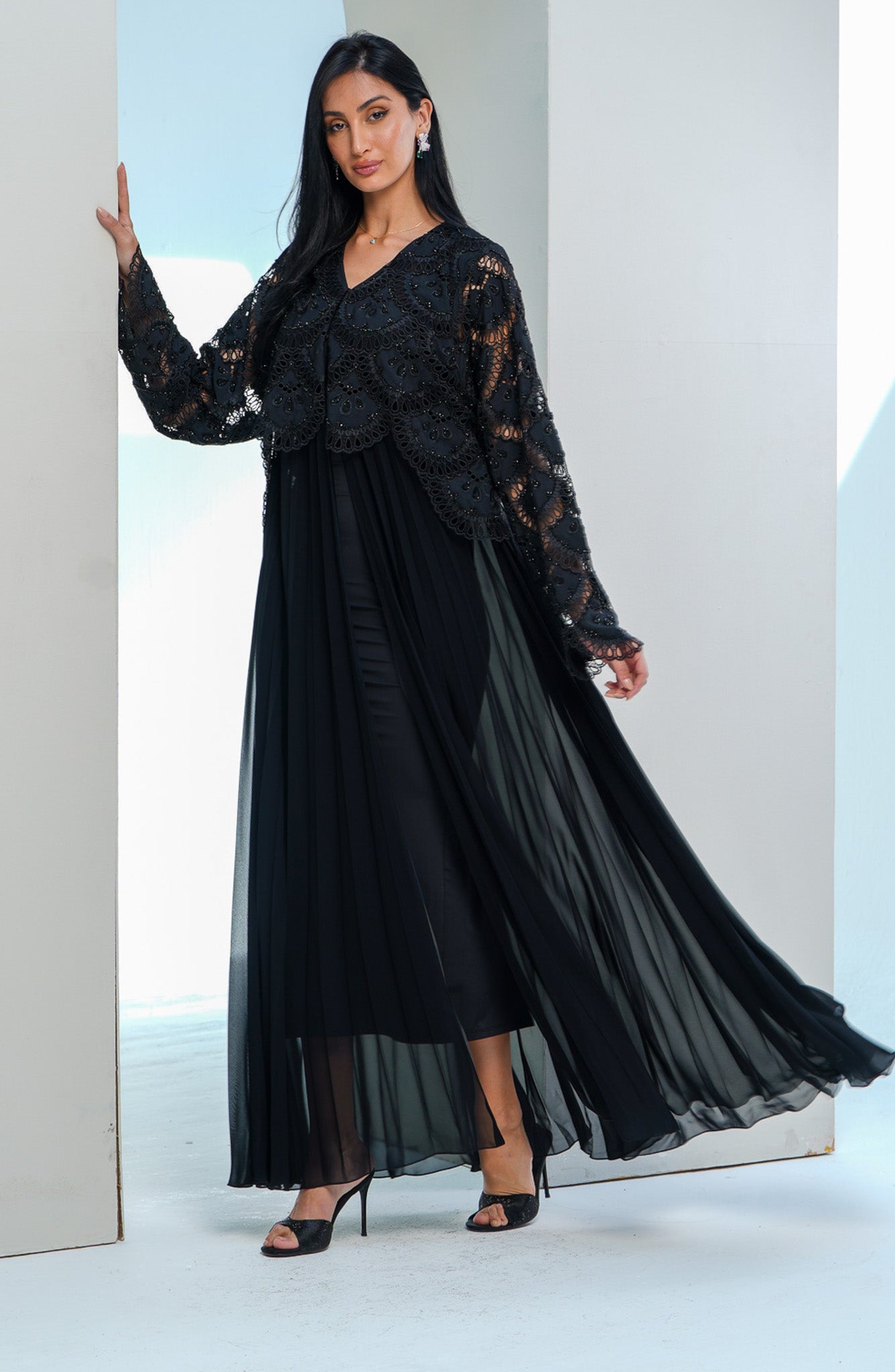 Shomoukh Abaya SS39509-24 - Black