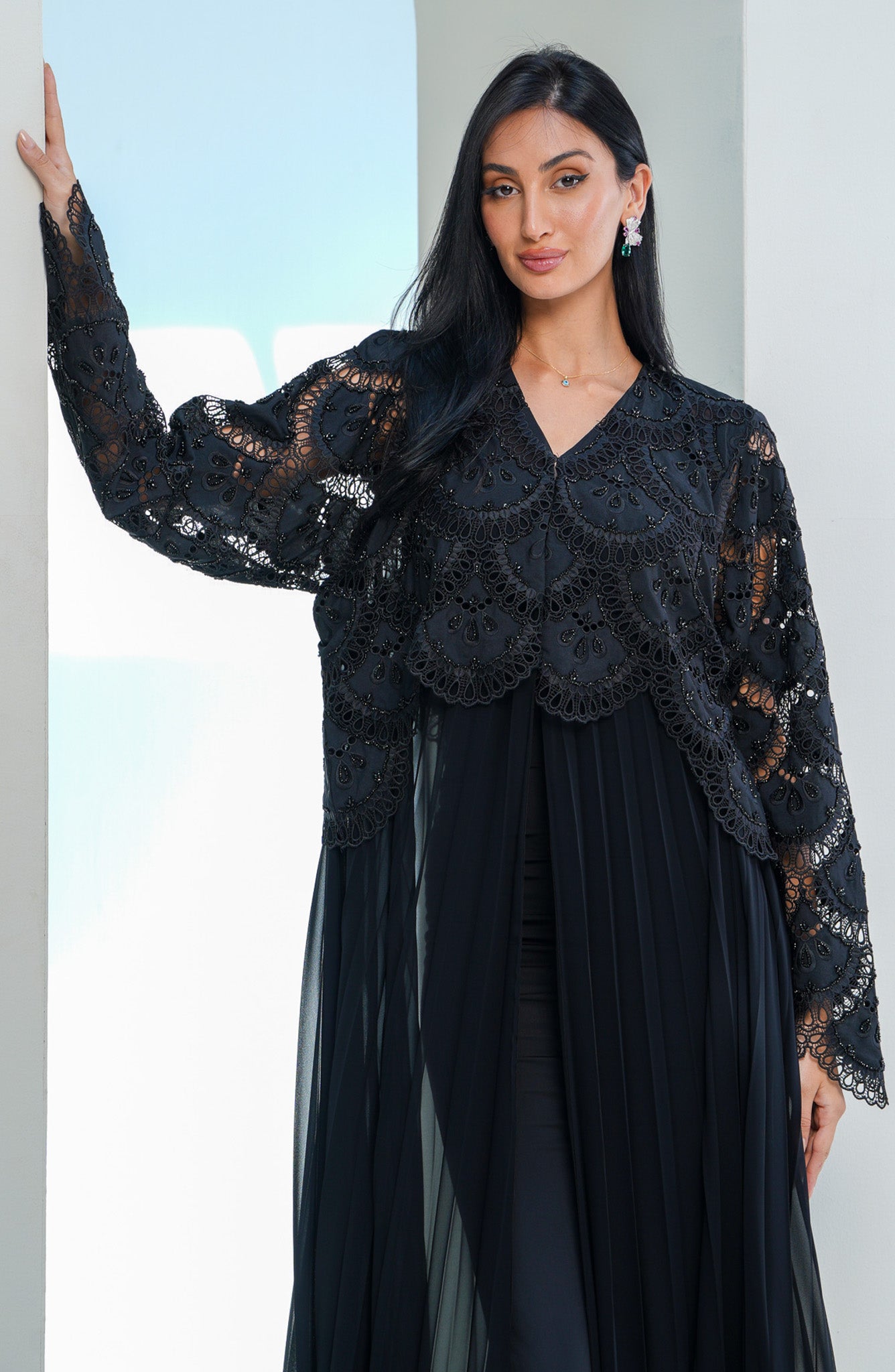 Shomoukh Abaya SS39509-24 - Black