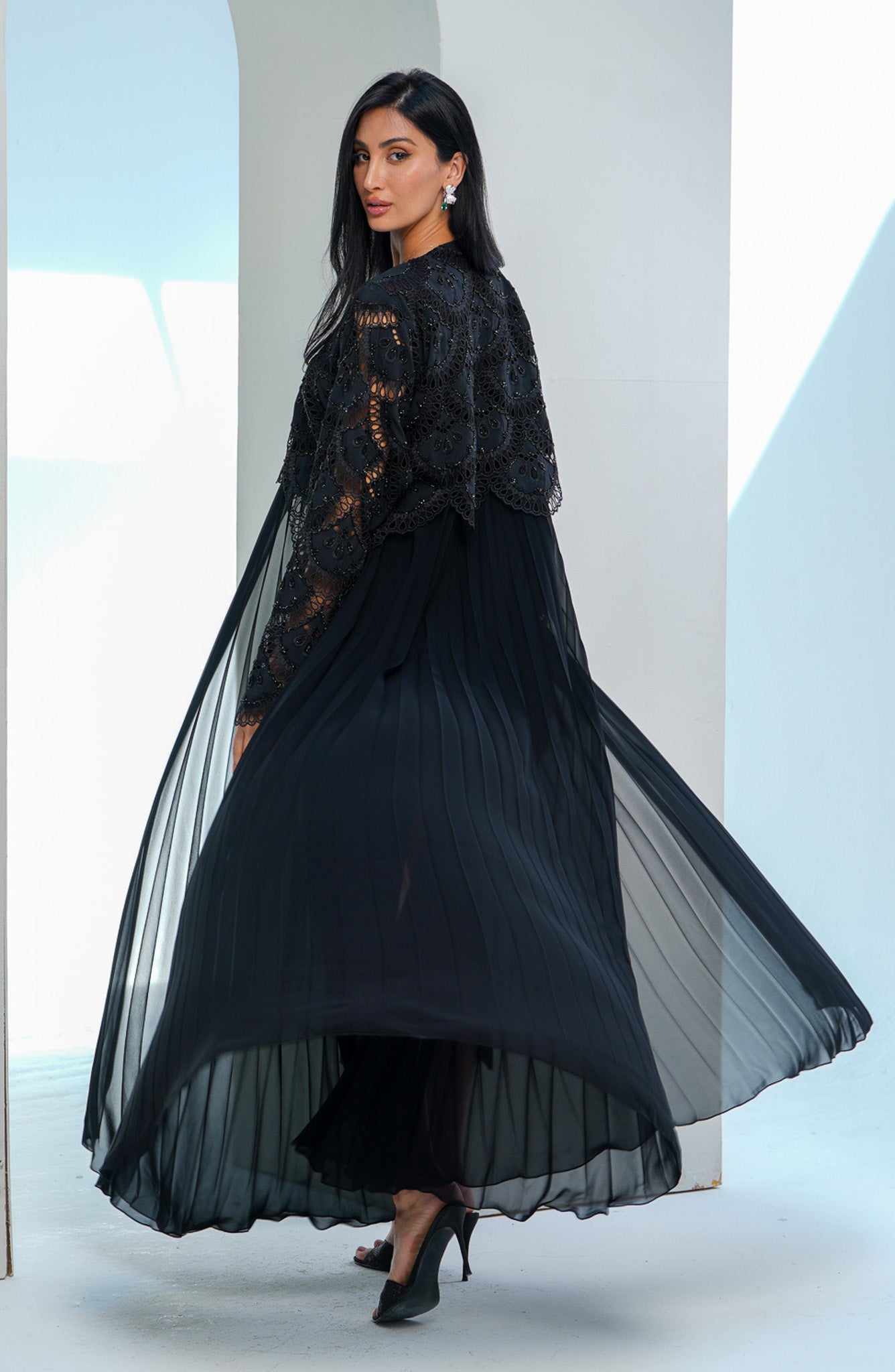 Shomoukh Abaya SS39509-24 - Black