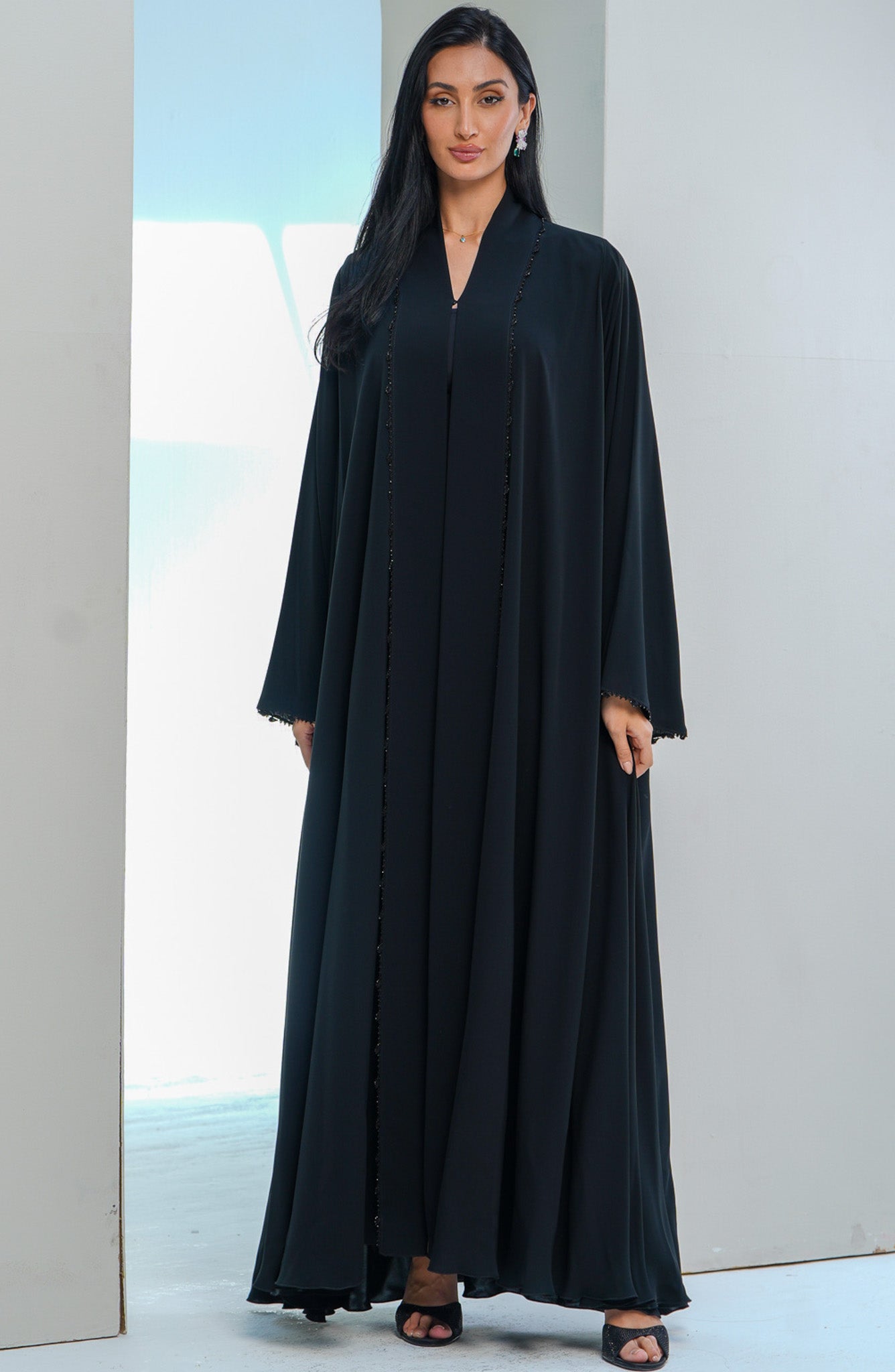 Shomoukh Abaya SS29509-49 - Black