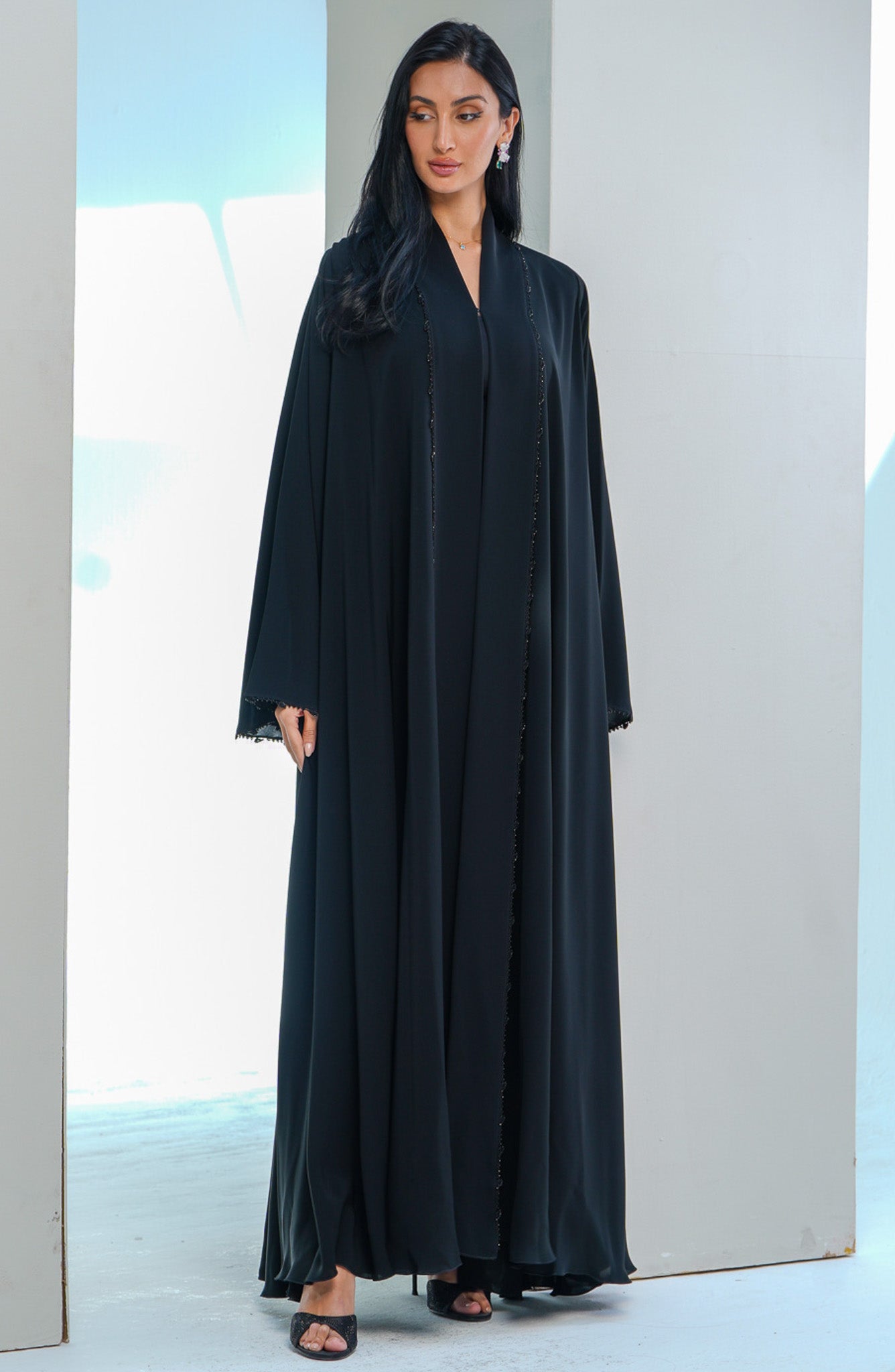 Shomoukh Abaya SS29509-49 - Black