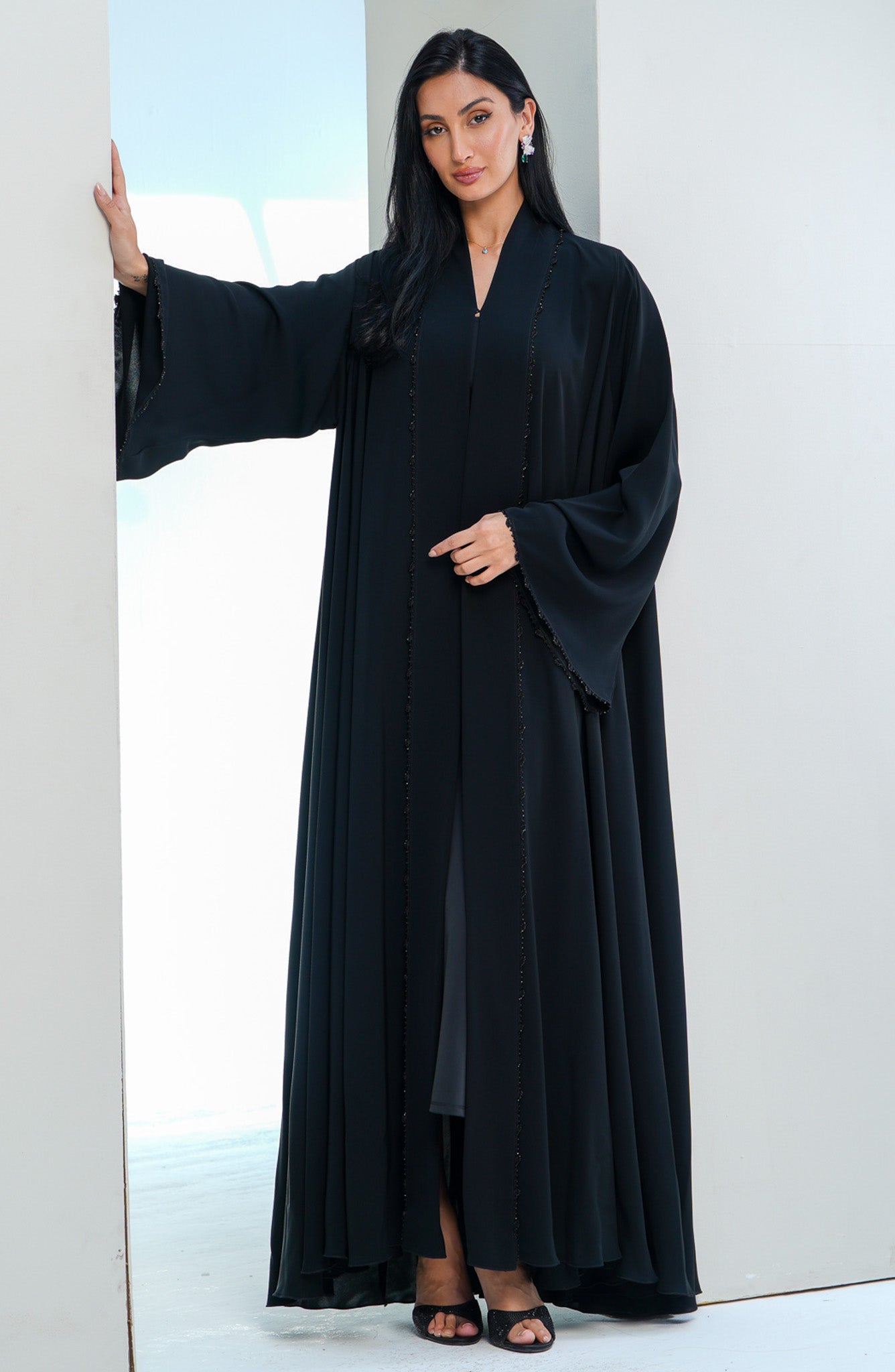 Shomoukh Abaya SS29509-49 - Black