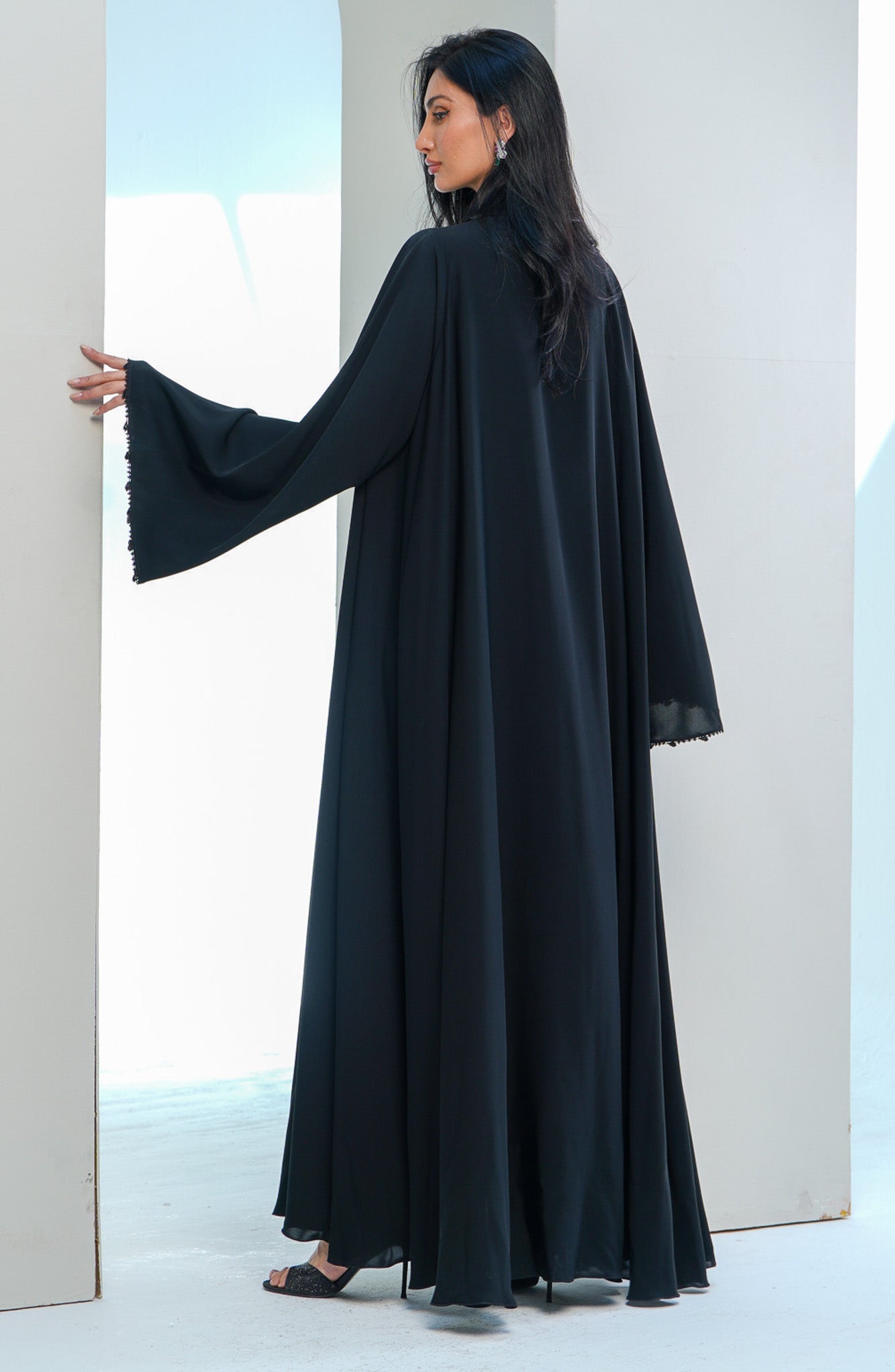 Shomoukh Abaya SS29509-49 - Black