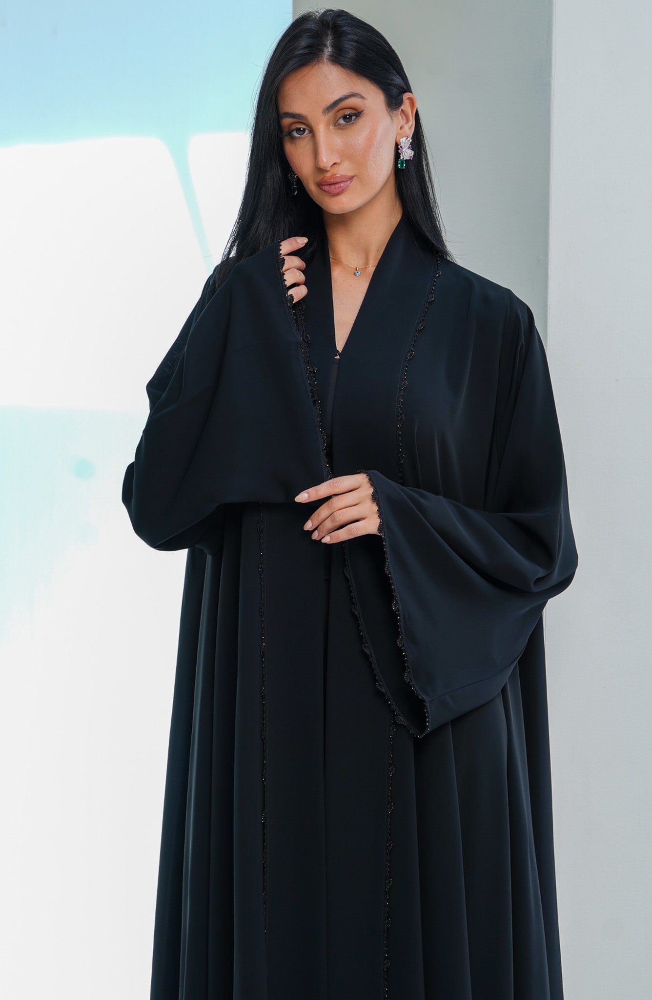 Shomoukh Abaya SS29509-49 - Black