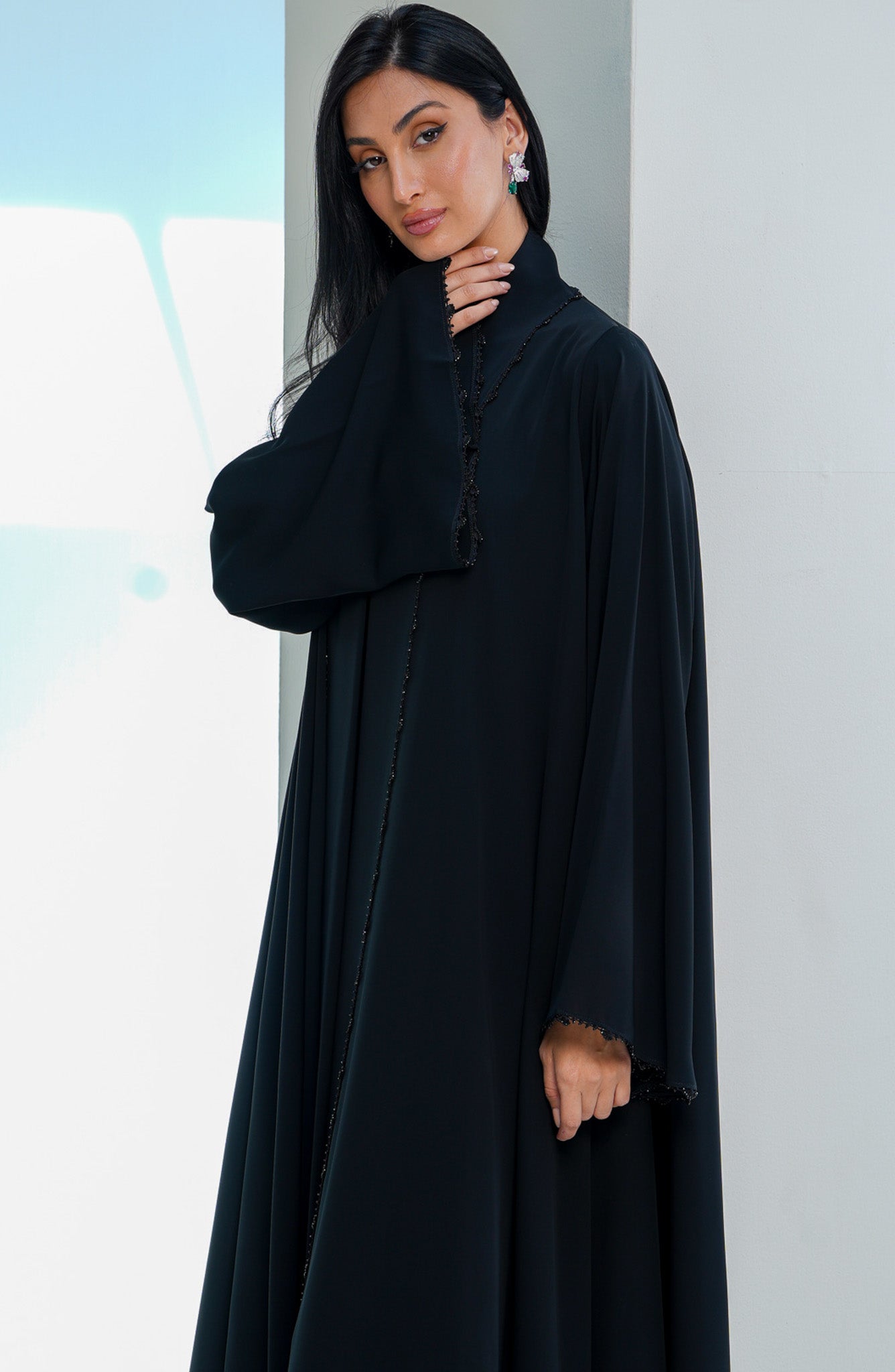 Shomoukh Abaya SS29509-49 - Black