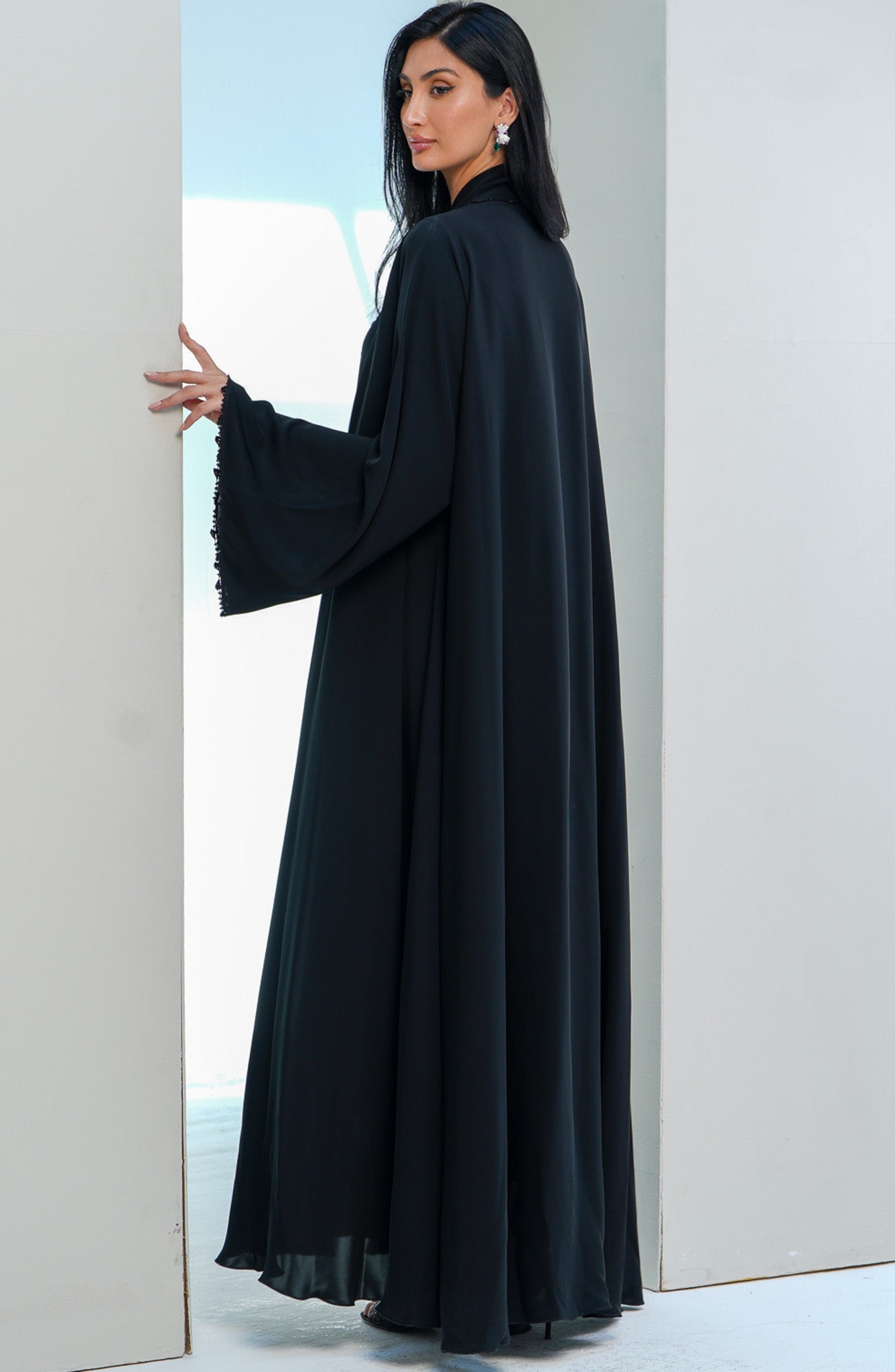 Shomoukh Abaya SS29509-49 - Black