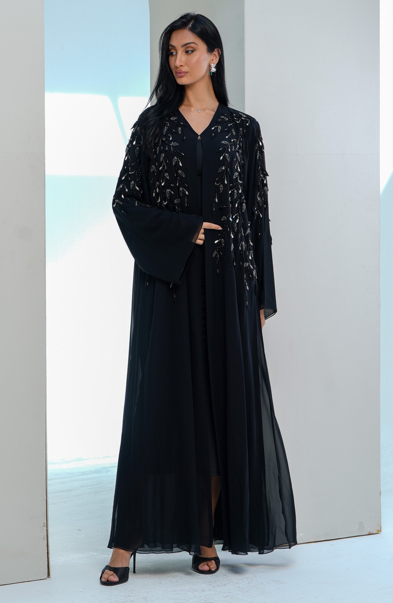 Shomoukh Abaya SS39209-19 - Black