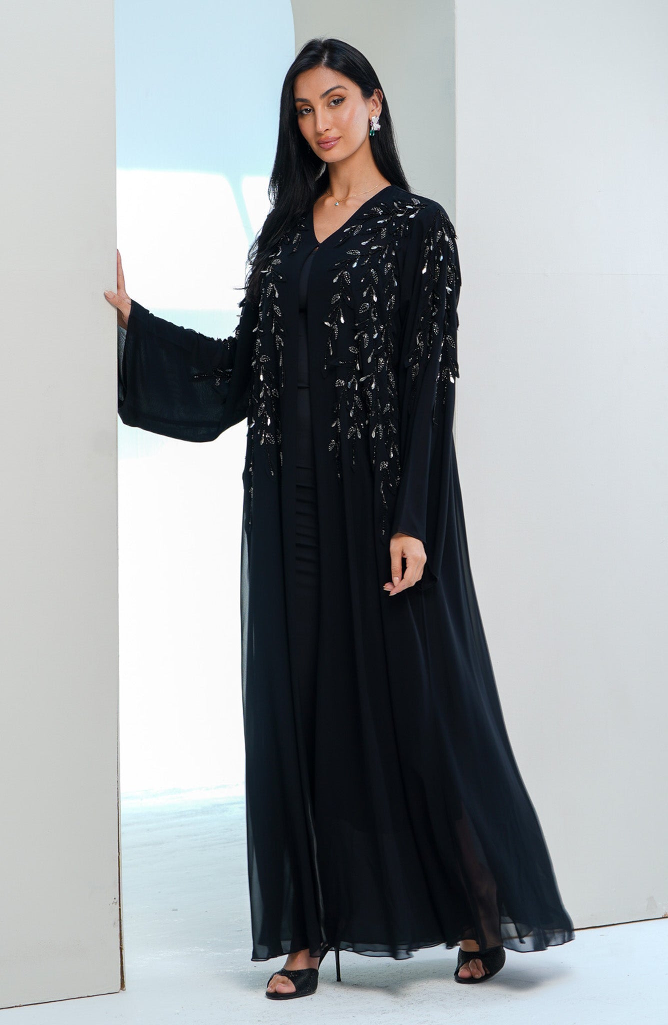 Shomoukh Abaya SS39209-19 - Black