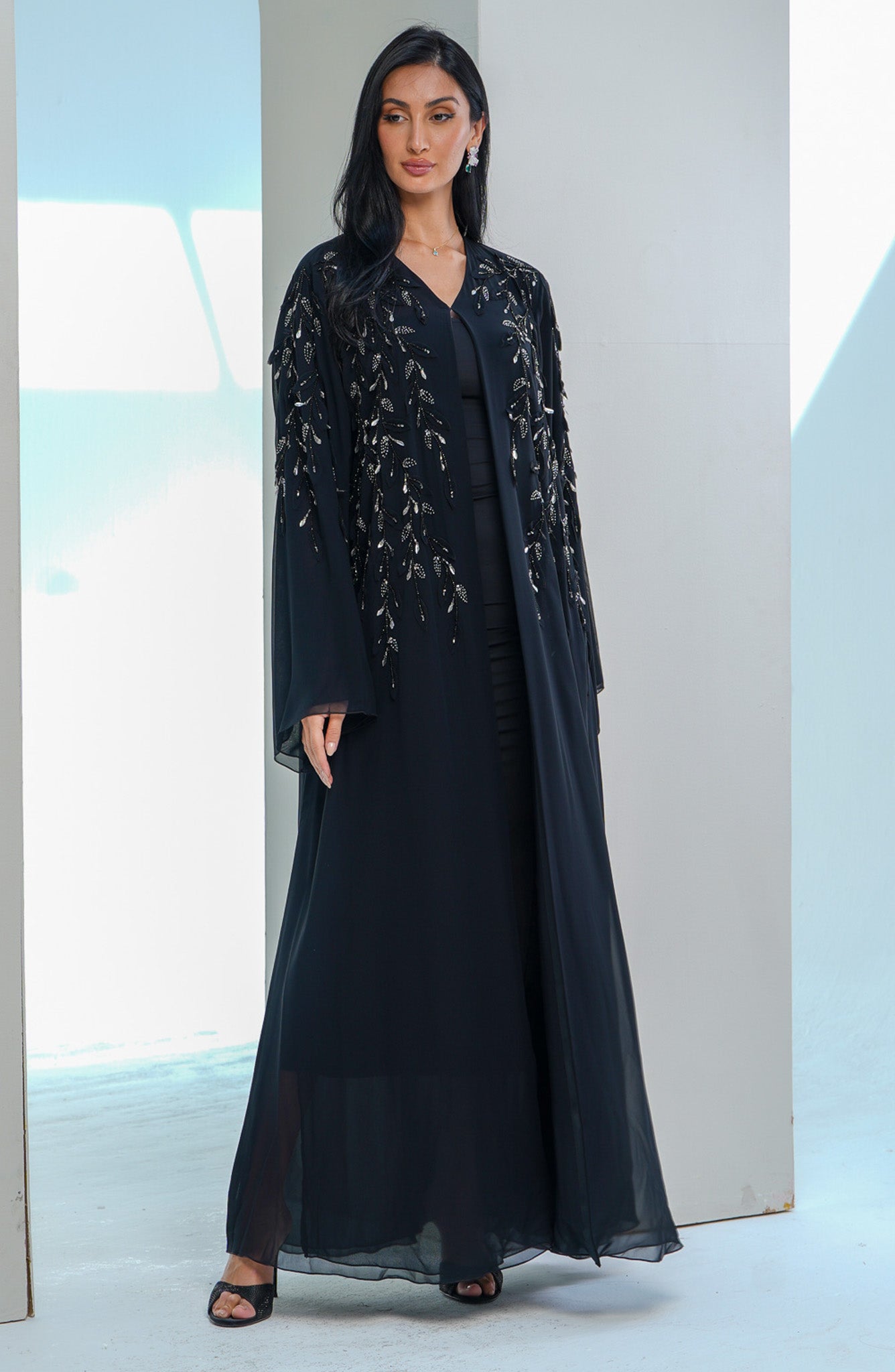 Shomoukh Abaya SS39209-19 - Black