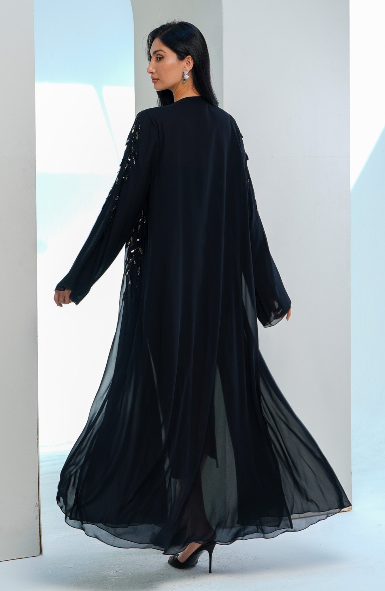 Shomoukh Abaya SS39209-19 - Black