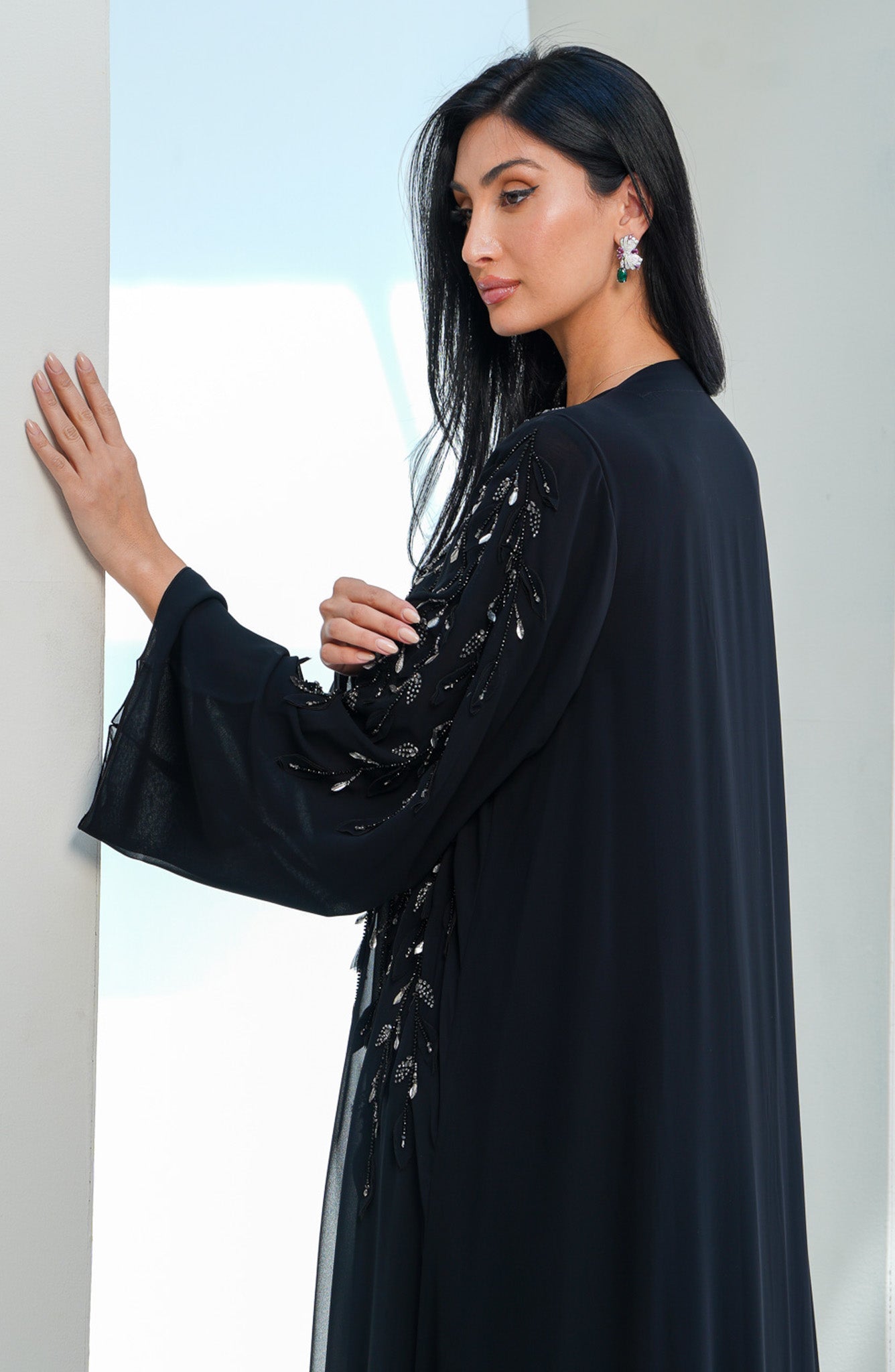 Shomoukh Abaya SS39209-19 - Black