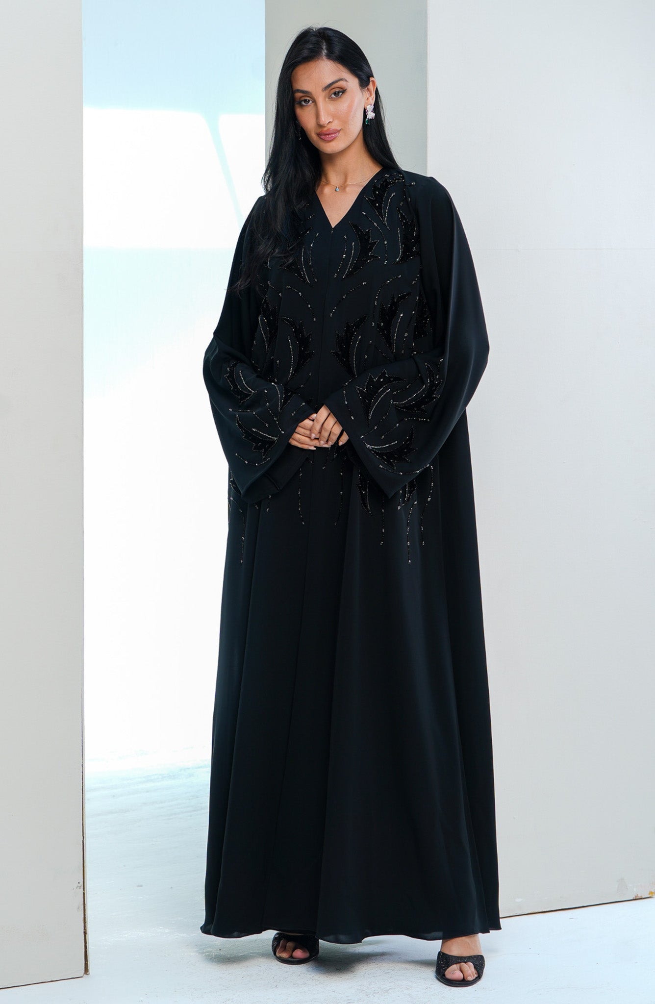 Shomoukh Abaya SS39209-13 - Black