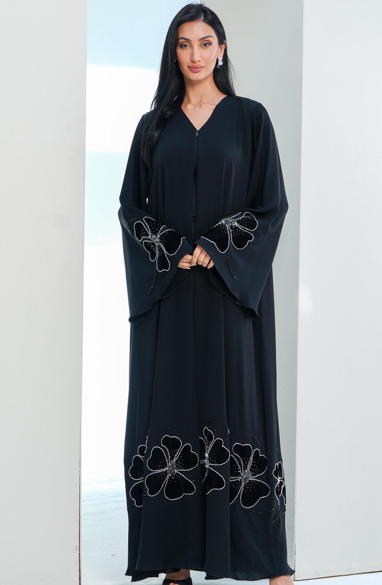 Shomoukh Abaya SS39209-32 - Black