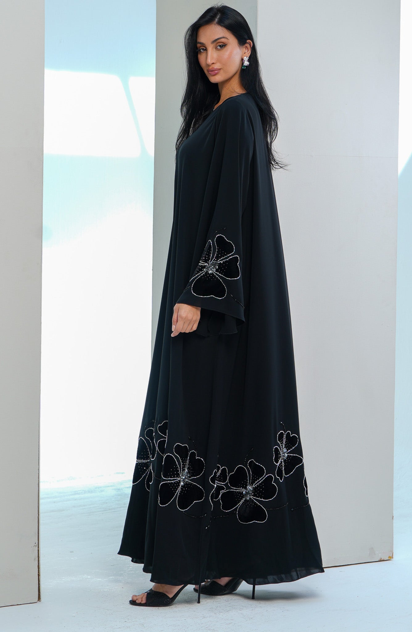 Shomoukh Abaya SS39209-32 - Black