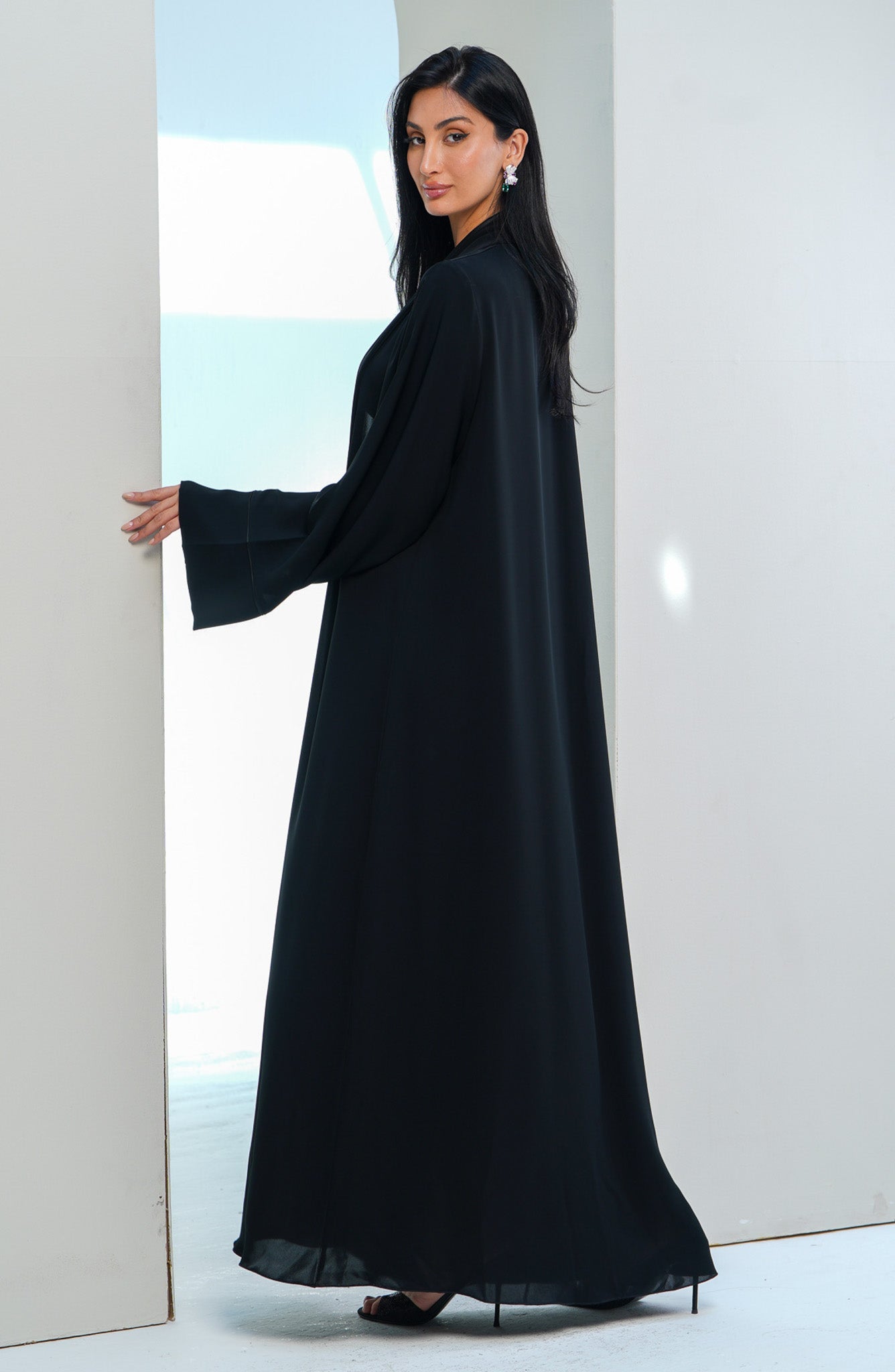 Shomoukh Abaya SS19509-47 - Black