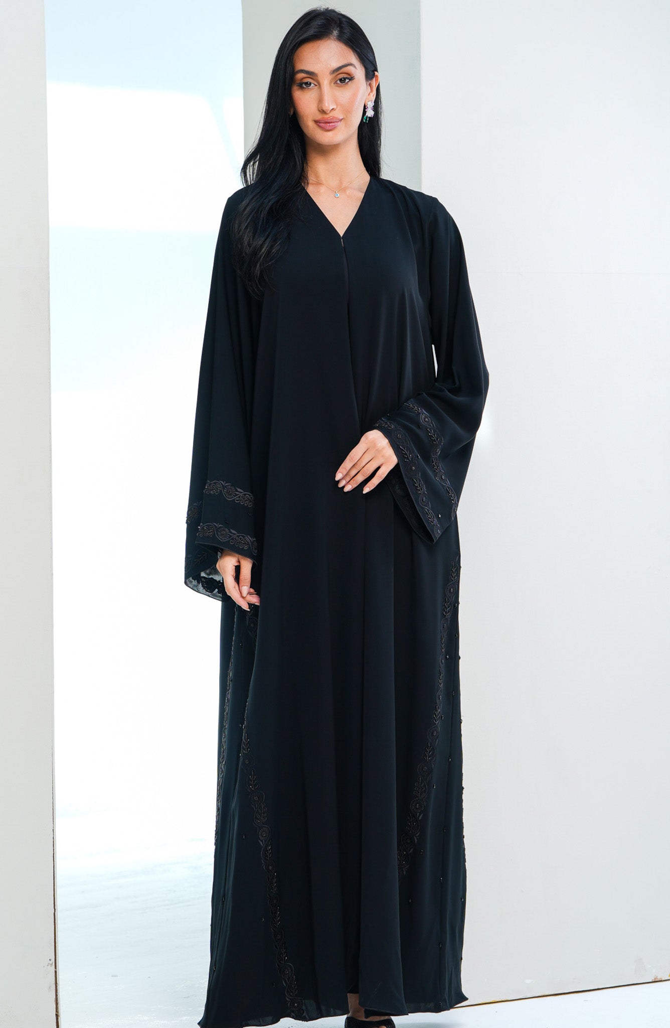 Shomoukh Abaya SS29809-44 - Black