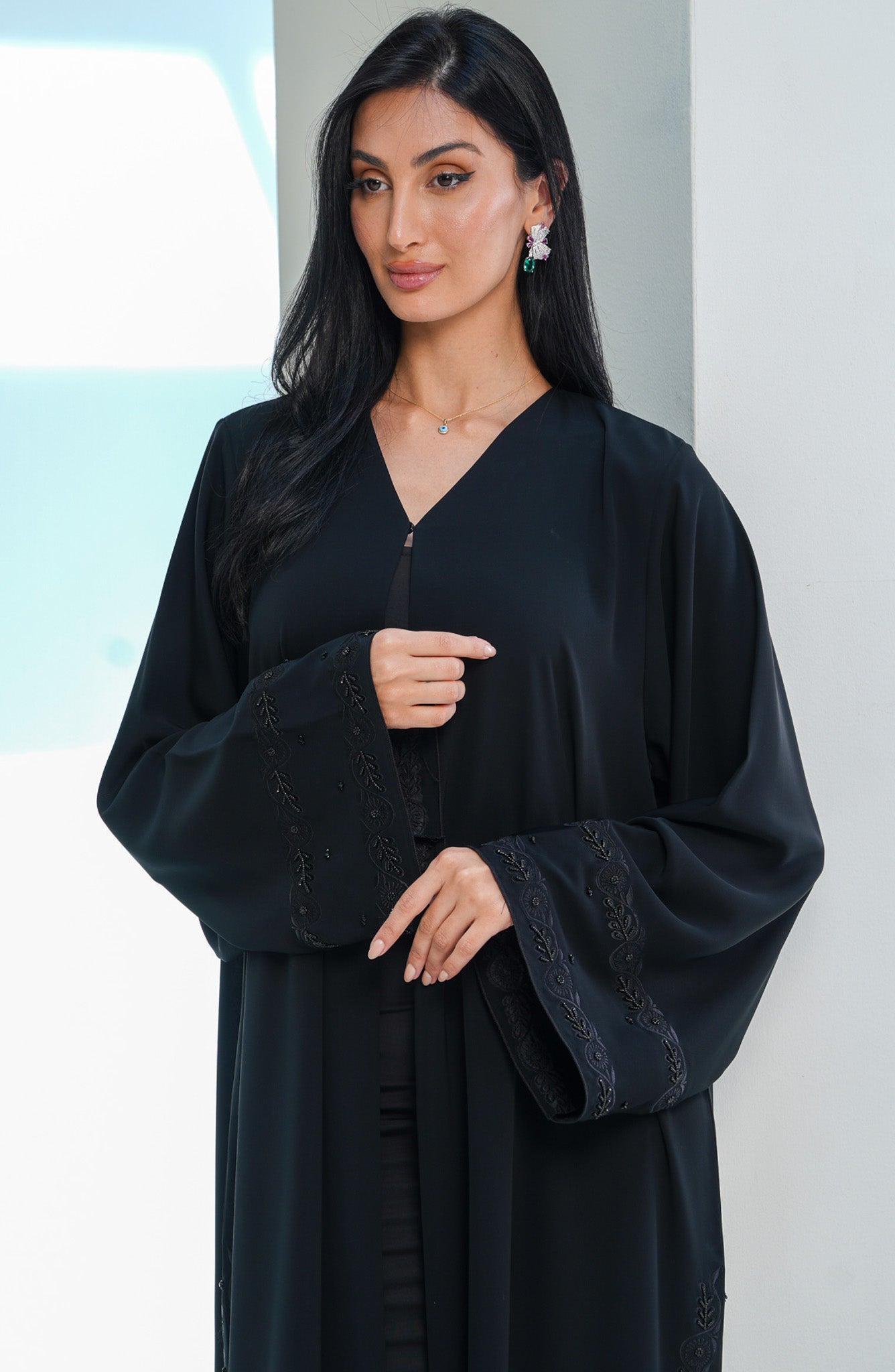 Shomoukh Abaya SS29809-44 - Black