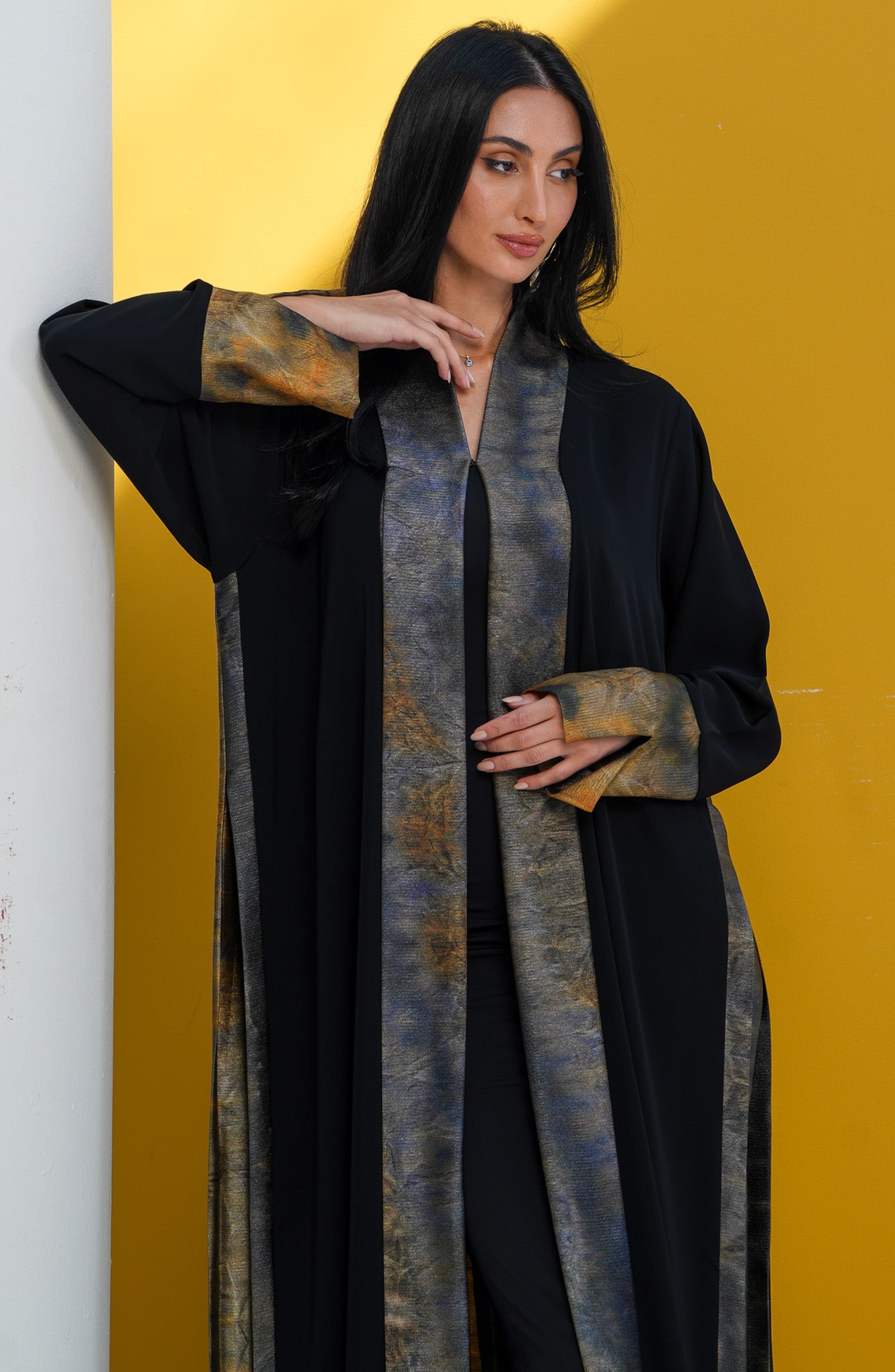 Shomoukh Abaya SS29209-6 - Black