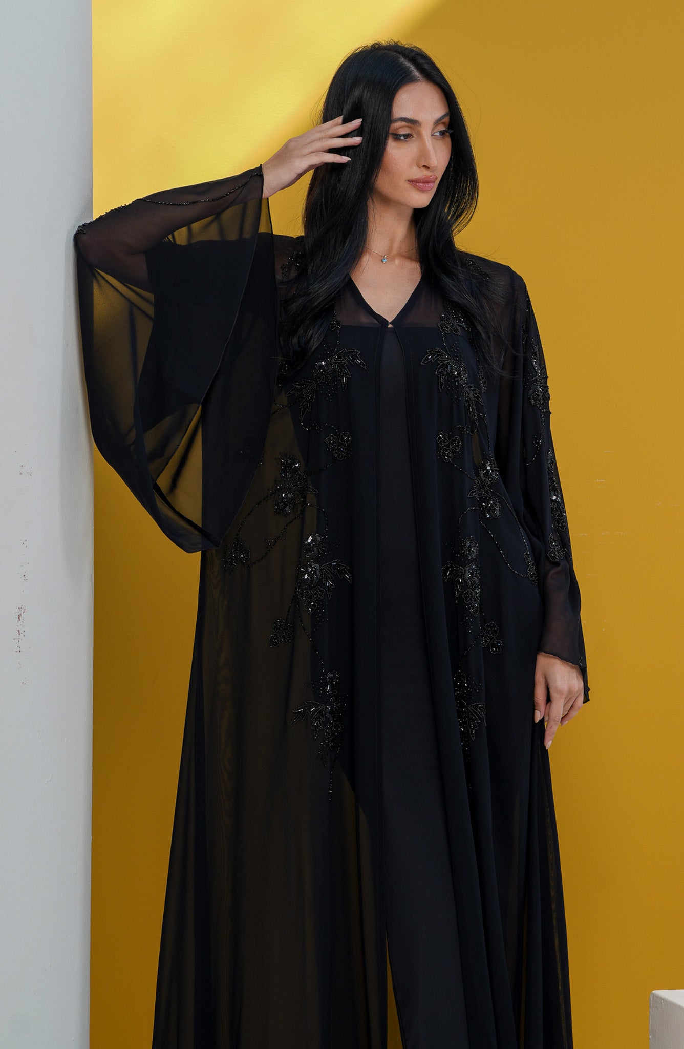 Shomoukh Abaya SS39309-41 - Black