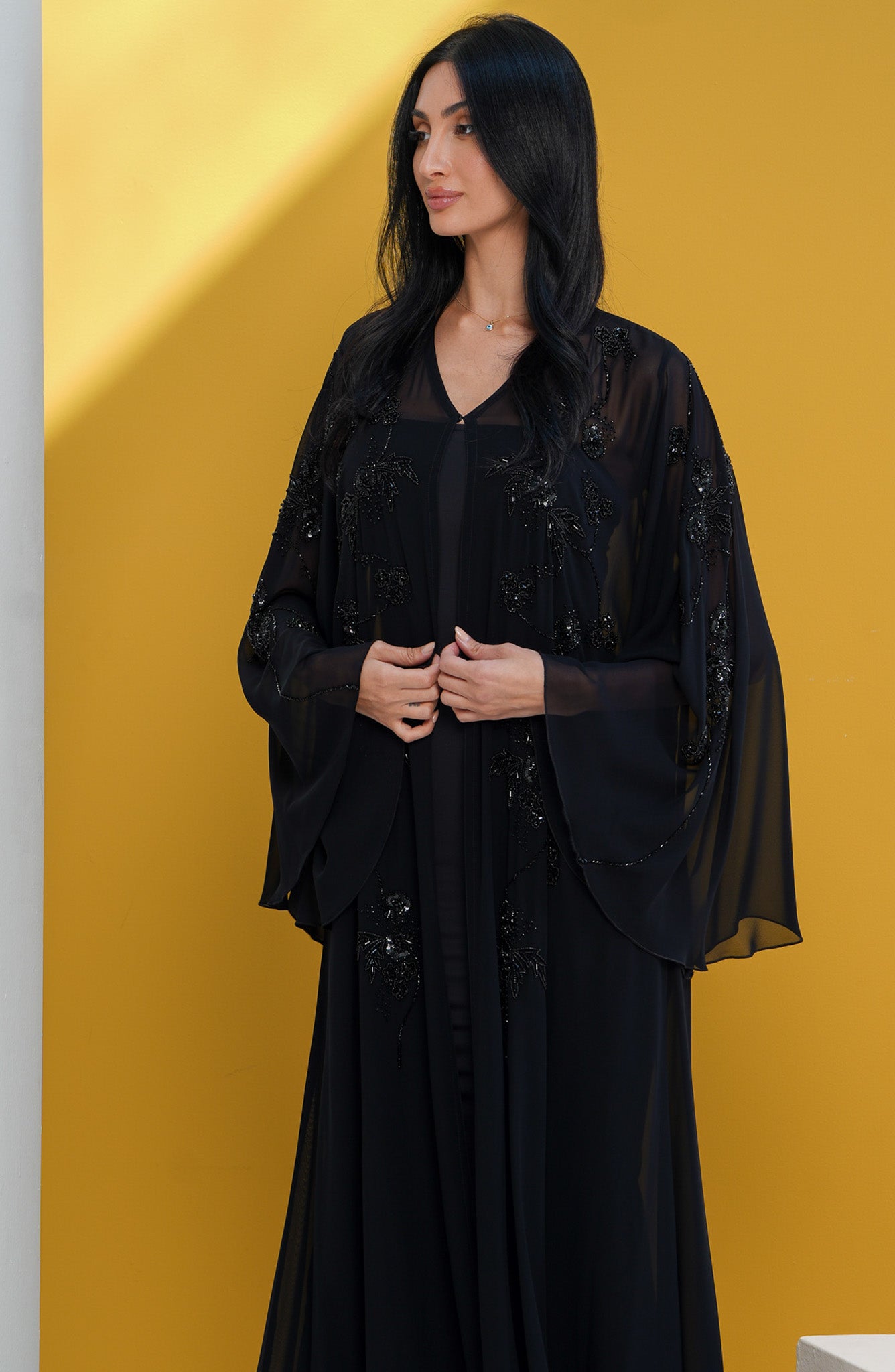 Shomoukh Abaya SS39309-41 - Black