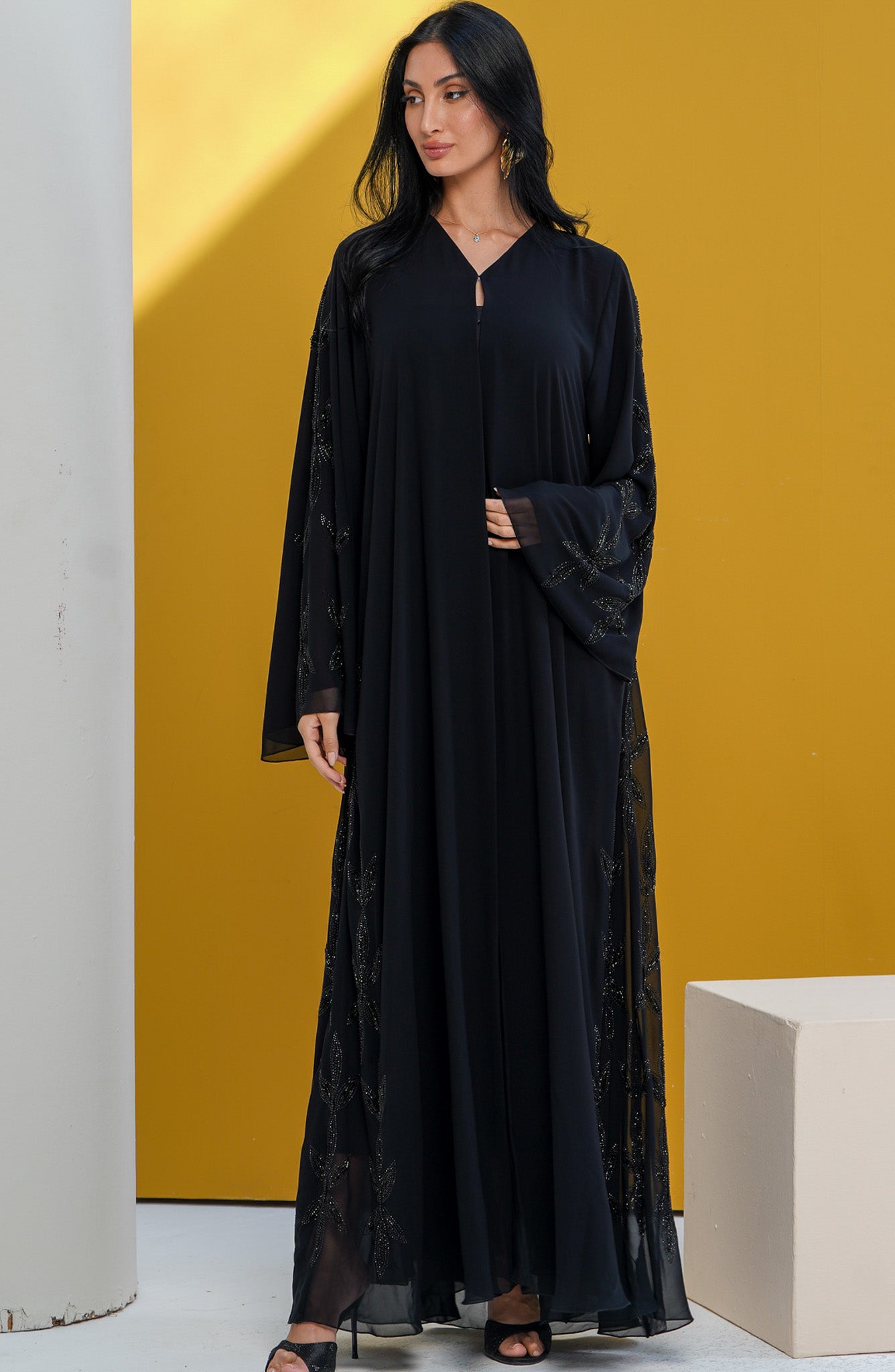 Shomoukh Abaya SS393009-42 - Black