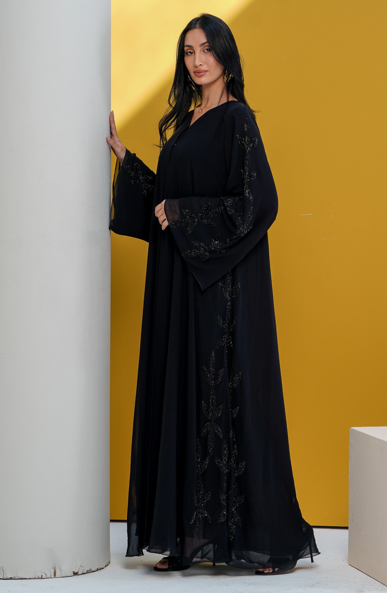 Shomoukh Abaya SS393009-42 - Black