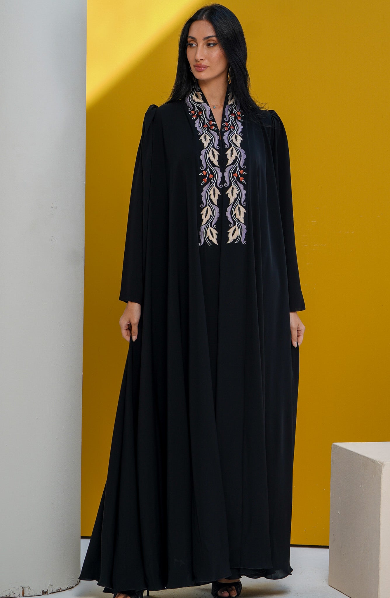 Shomoukh Abaya SS29509-27 - Black