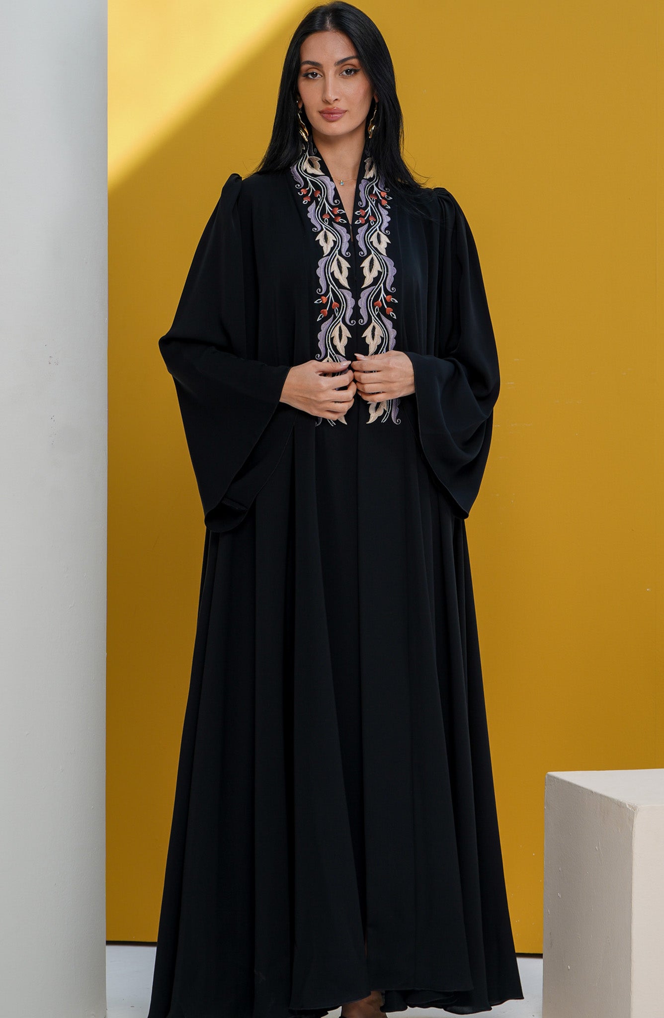 Shomoukh Abaya SS29509-27 - Black