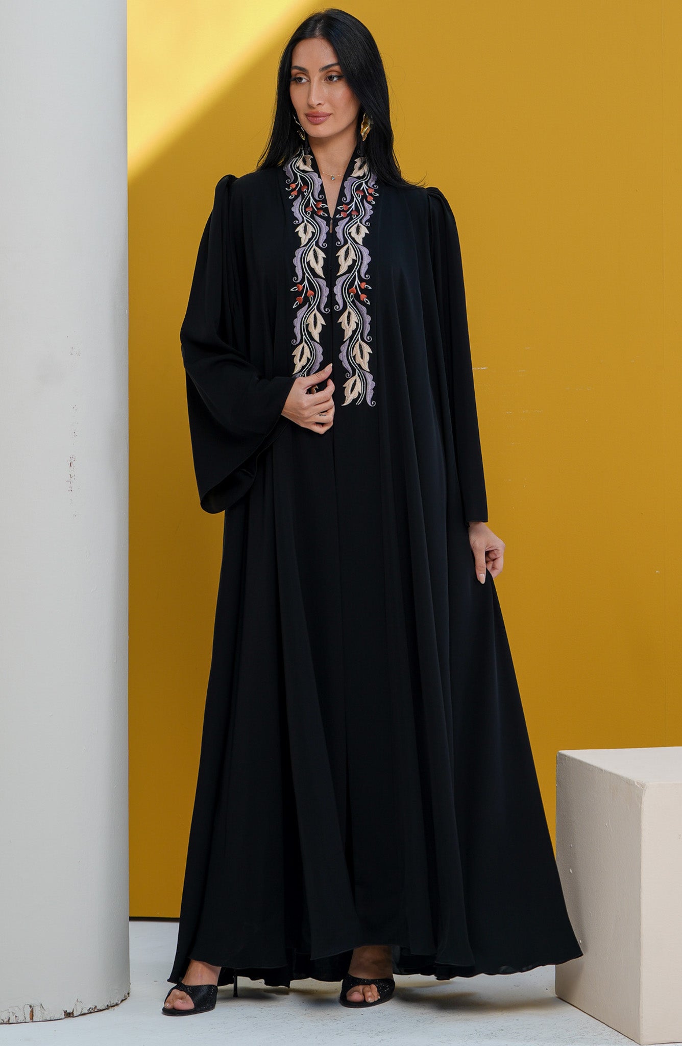 Shomoukh Abaya SS29509-27 - Black