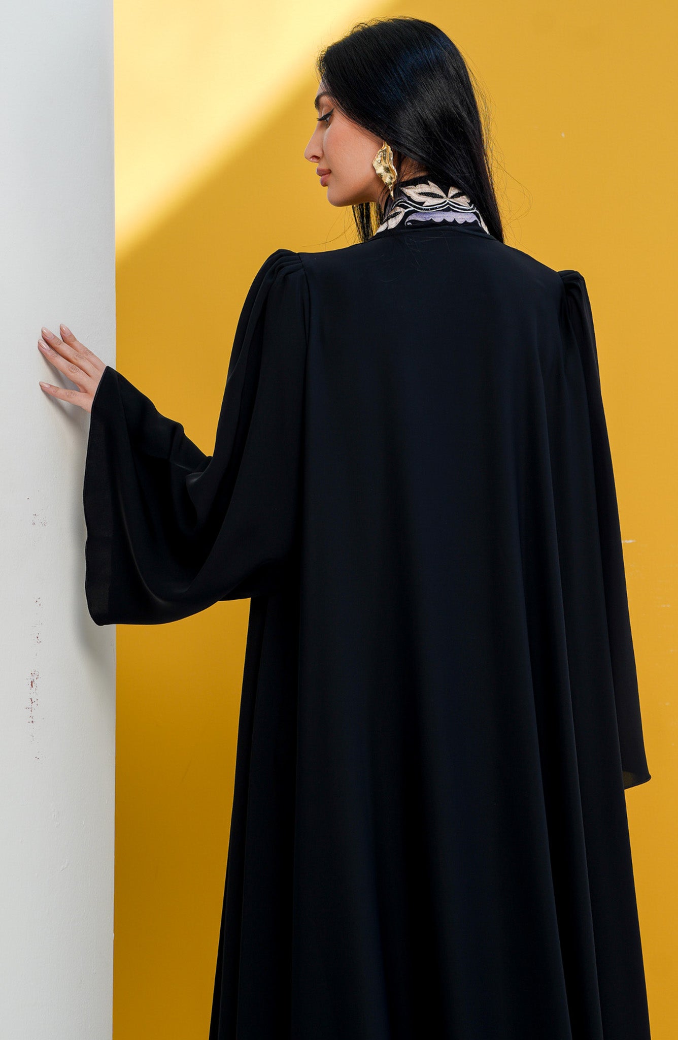 Shomoukh Abaya SS29509-27 - Black