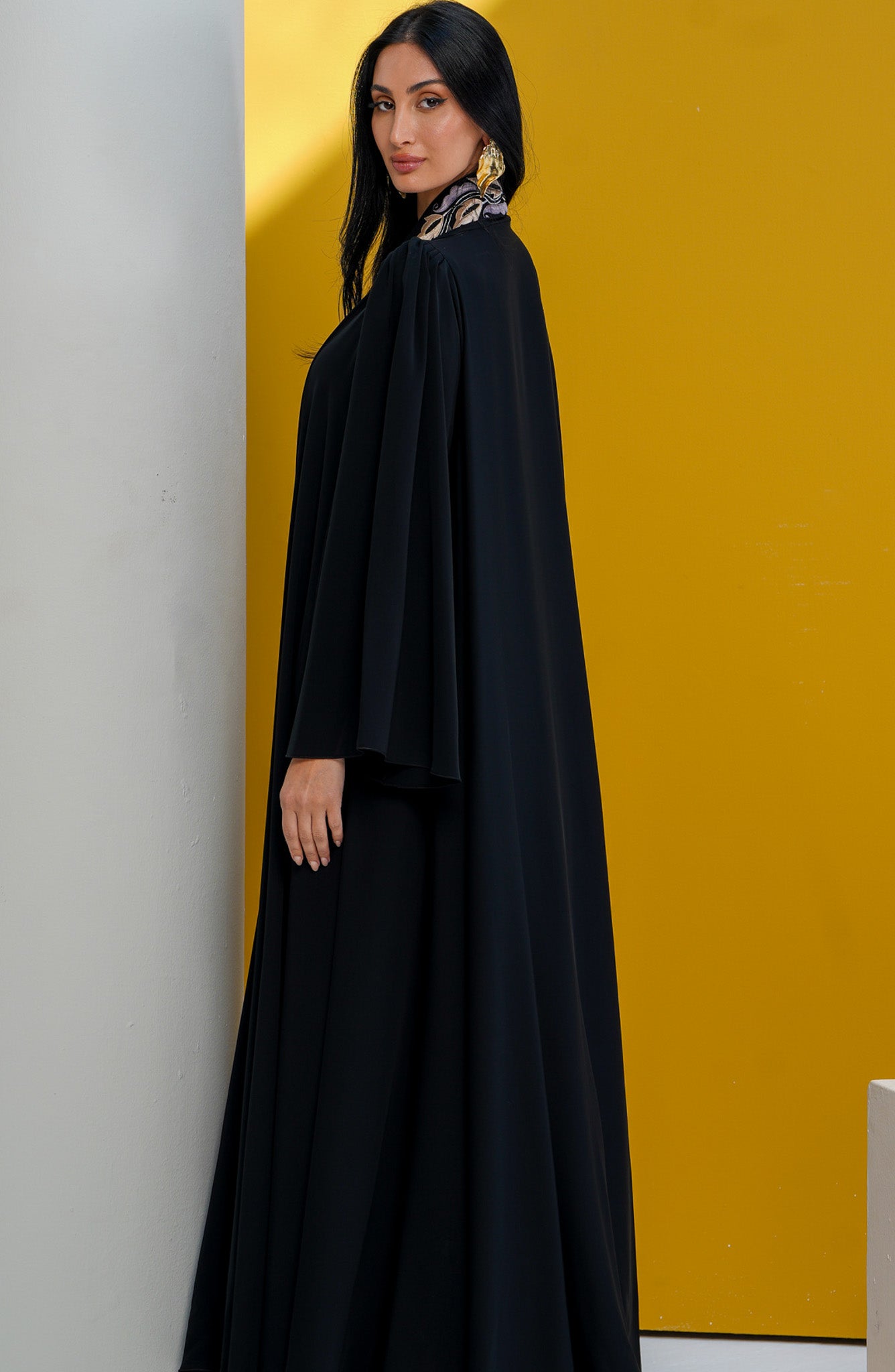 Shomoukh Abaya SS29509-27 - Black