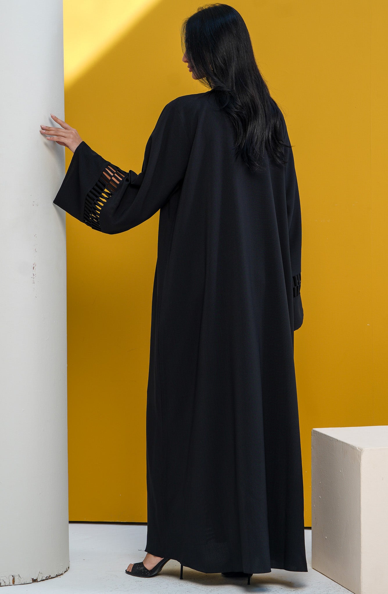 Shomoukh Abaya SS19209-17 - Black