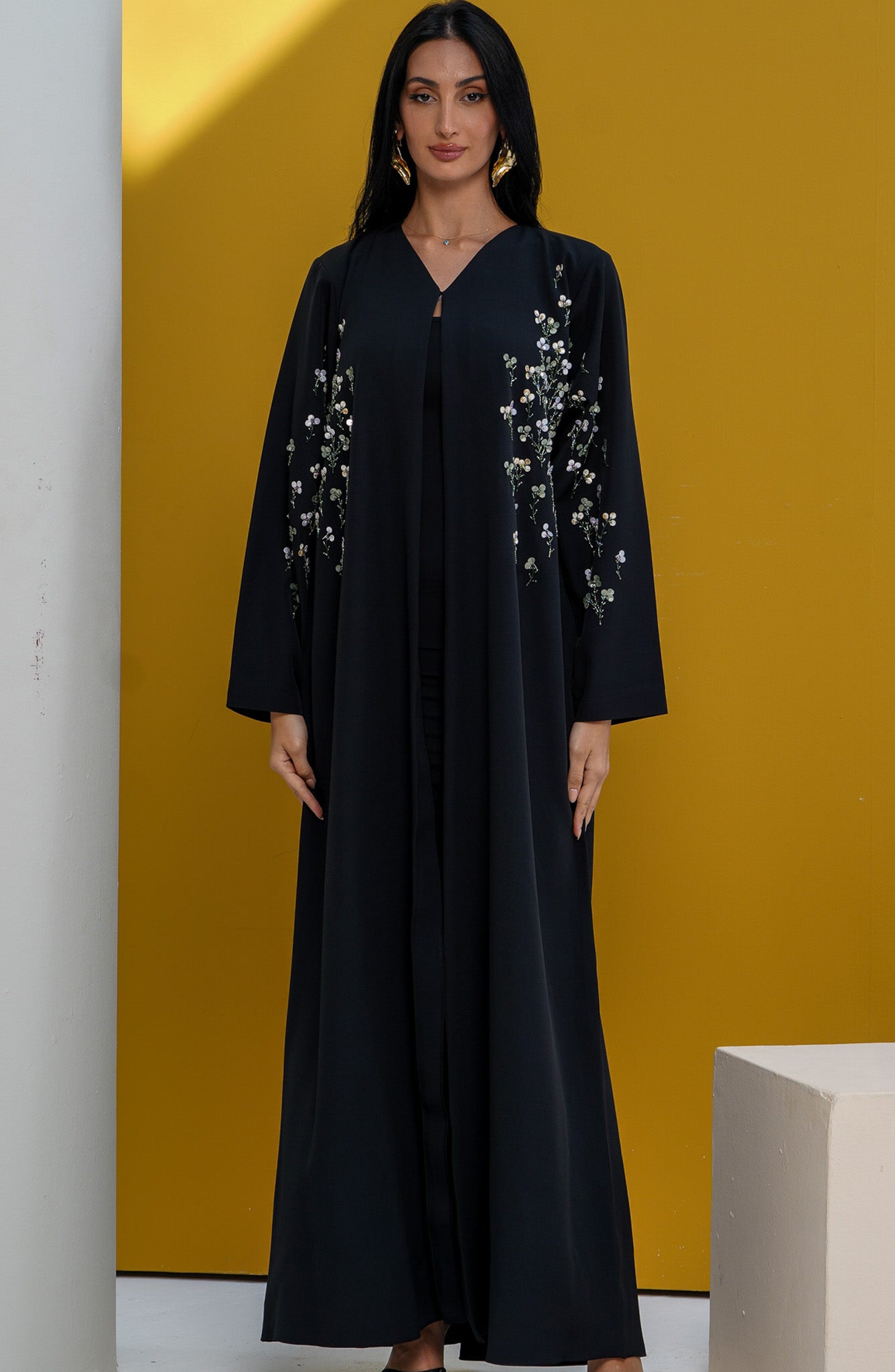 Shomoukh Abaya SS29809-14 - Black