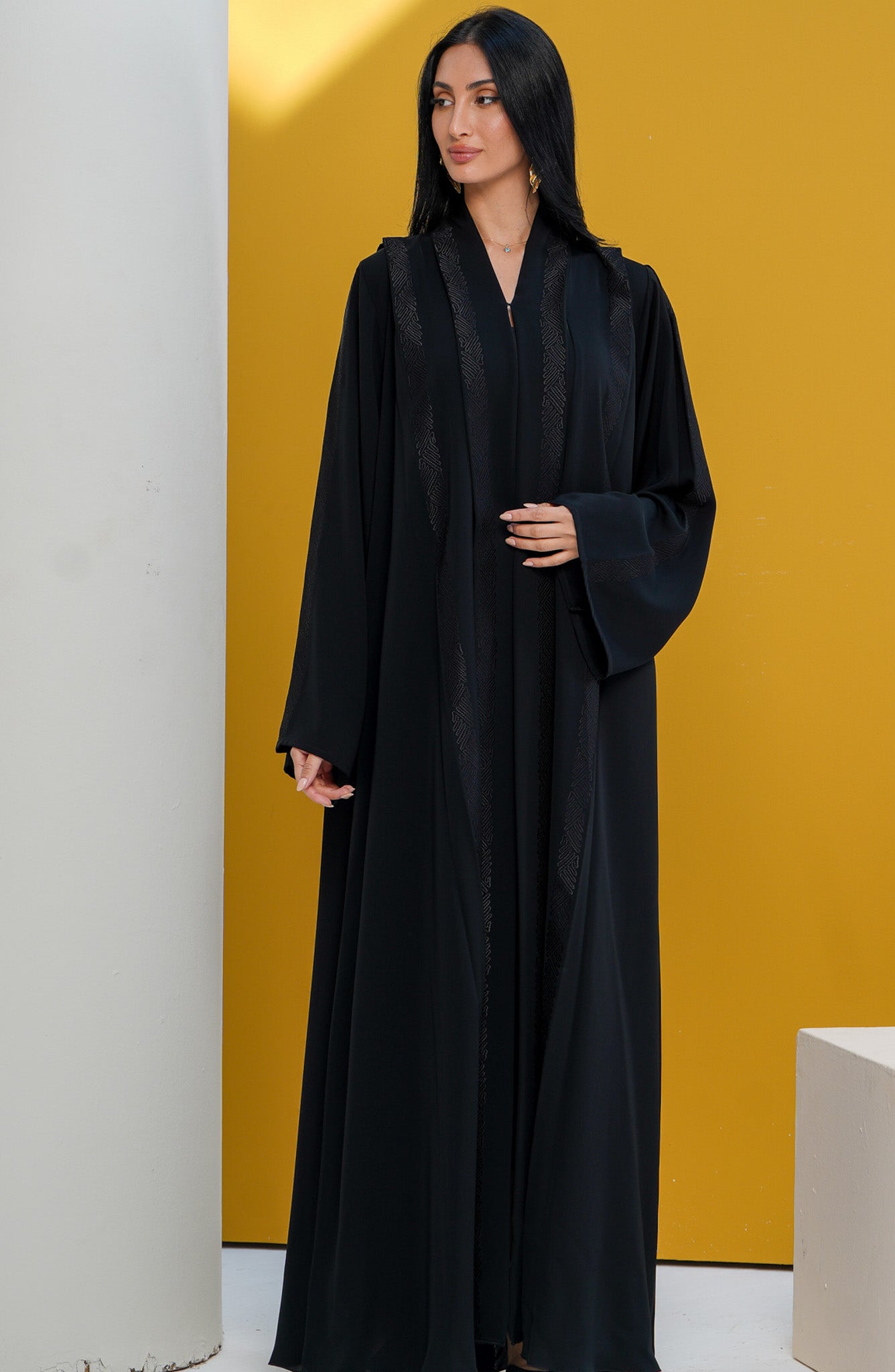 Shomoukh Abaya SS29809-39 - Black