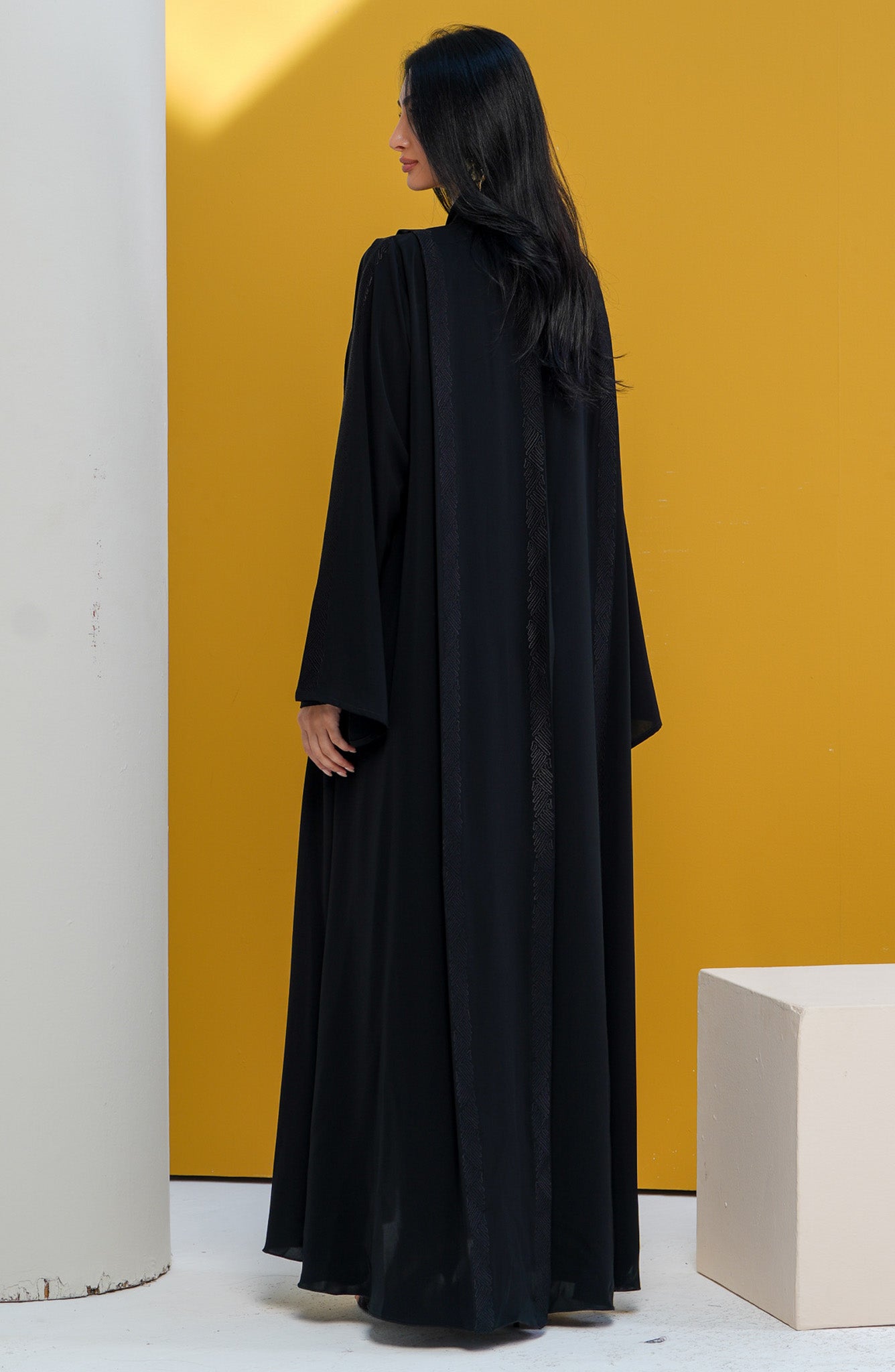 Shomoukh Abaya SS29809-39 - Black