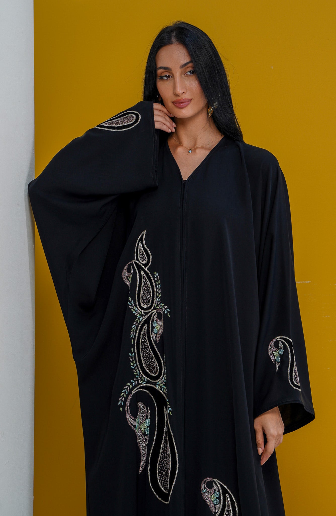 Shomoukh Abaya SS49809-28 - Black