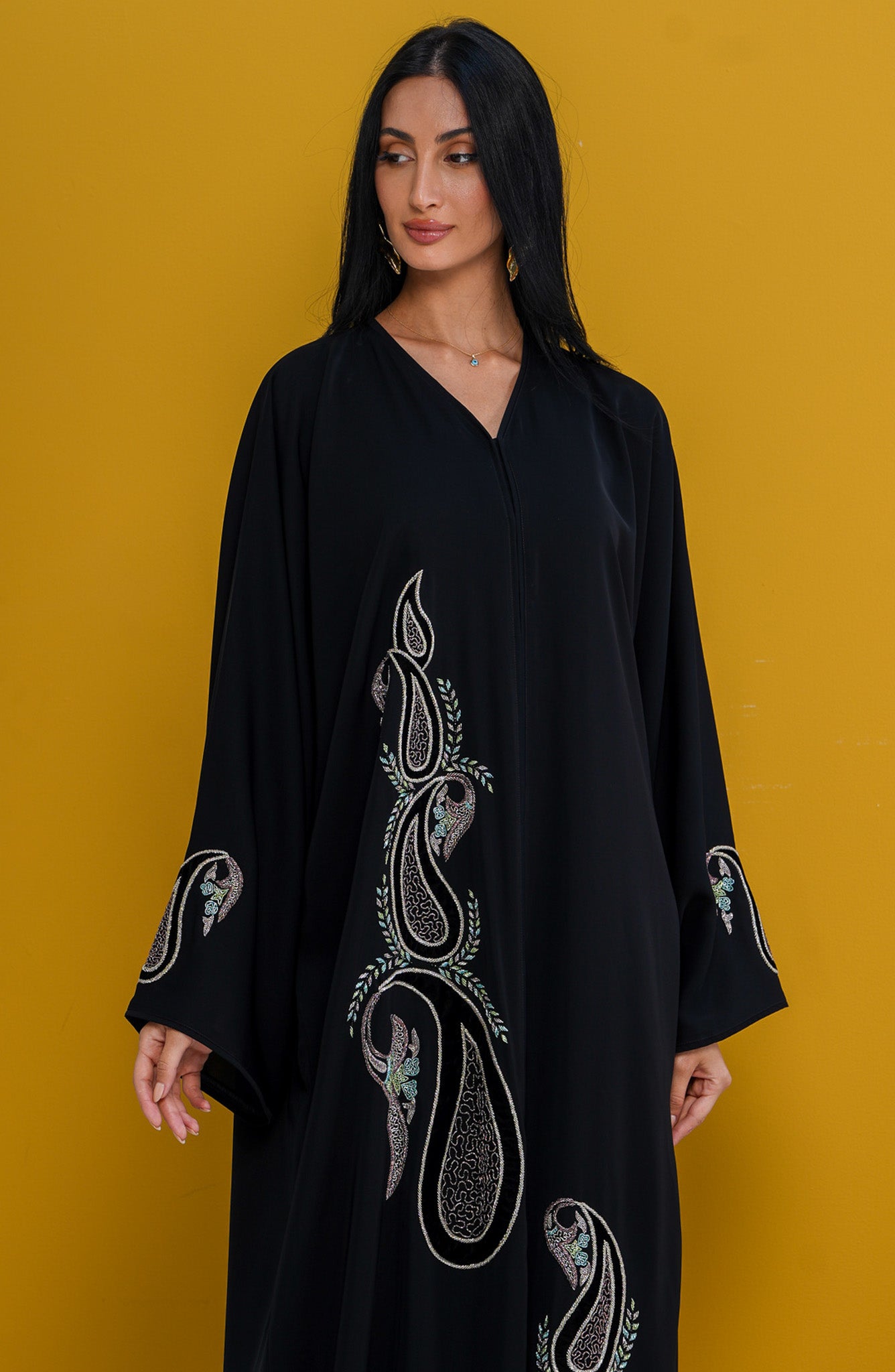 Shomoukh Abaya SS49809-28 - Black