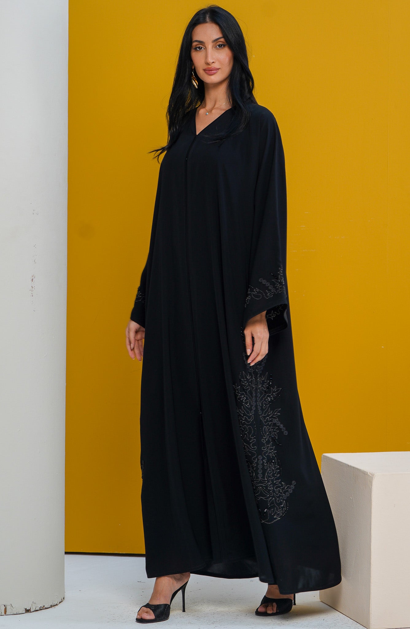 Shomoukh Abaya SS39509-43 - Black