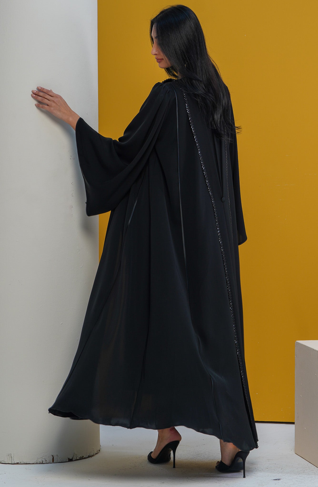 Shomoukh Abaya SS39209-37 - Black