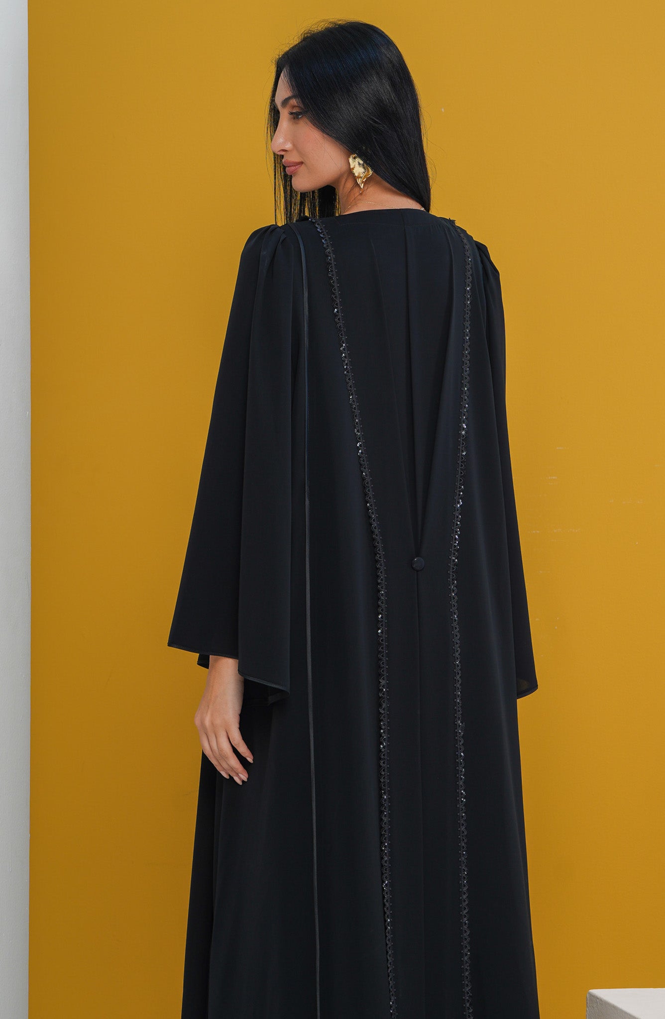 Shomoukh Abaya SS39209-37 - Black