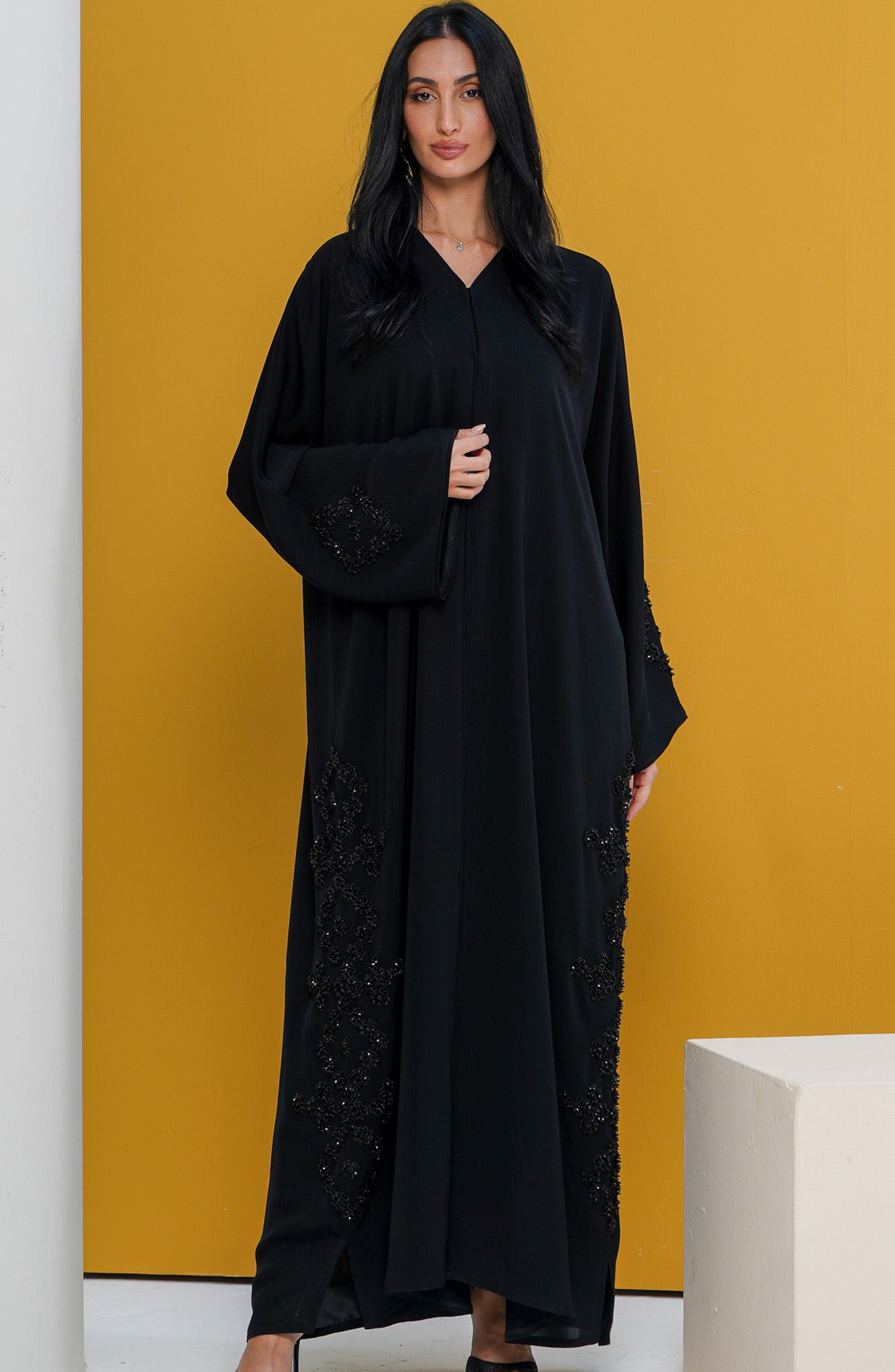 Shomoukh Abaya SS49209-36 - Black