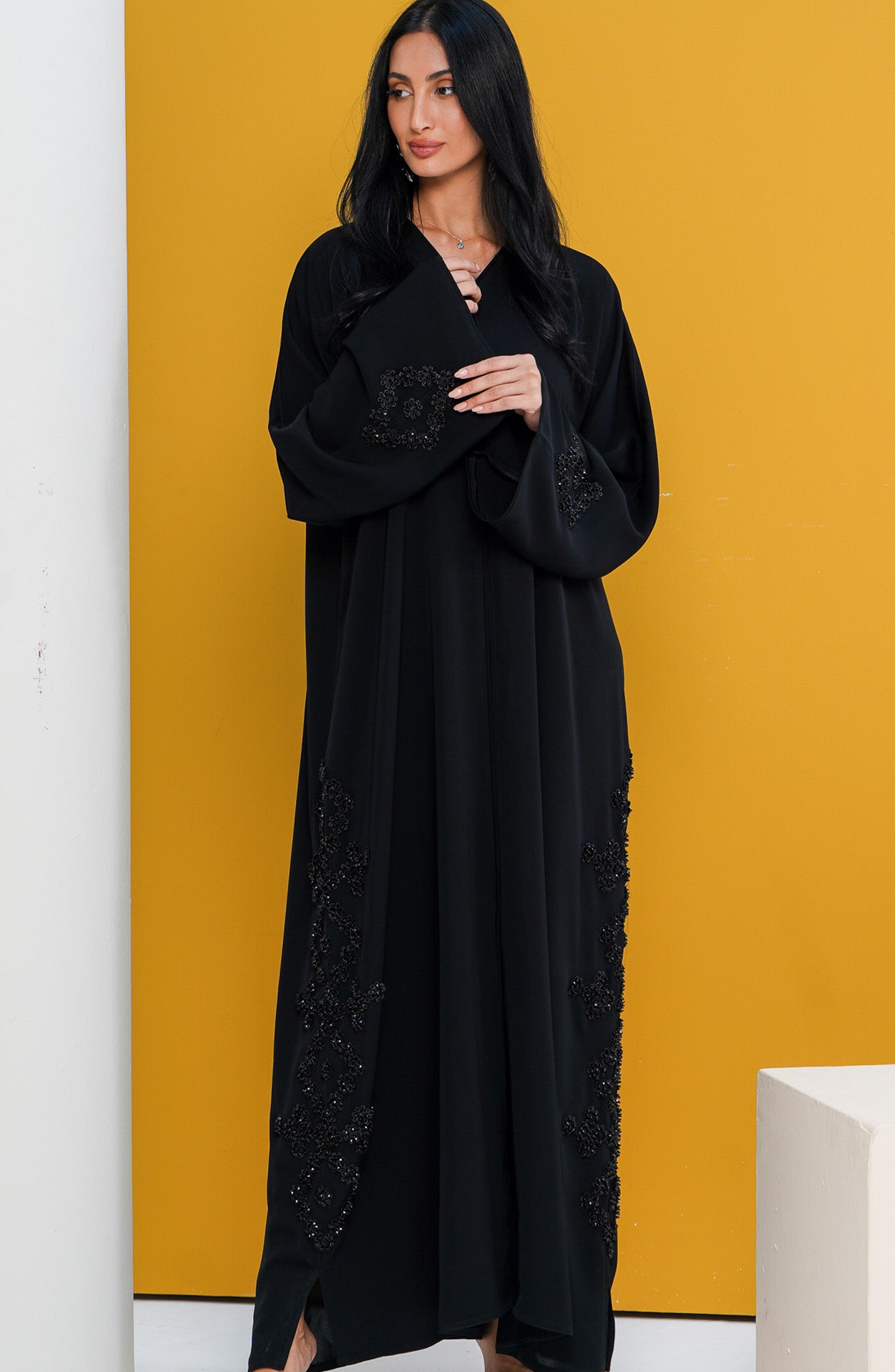 Shomoukh Abaya SS49209-36 - Black