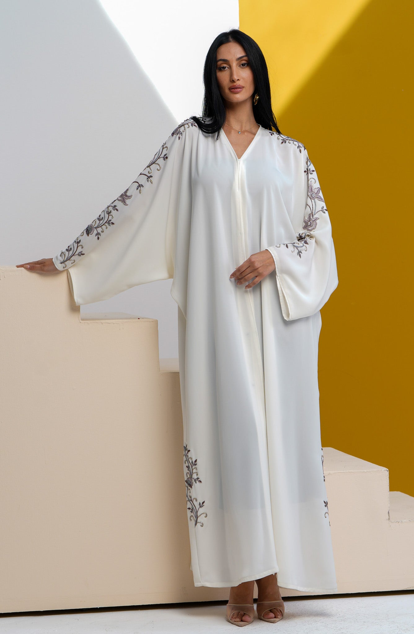 Shomoukh Abaya SS39509-30 - Off-White