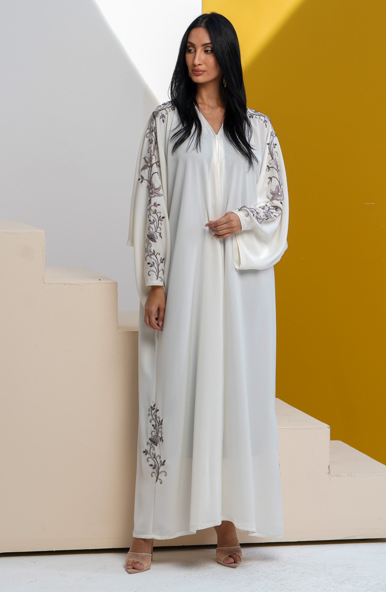 Shomoukh Abaya SS39509-30 - Off-White