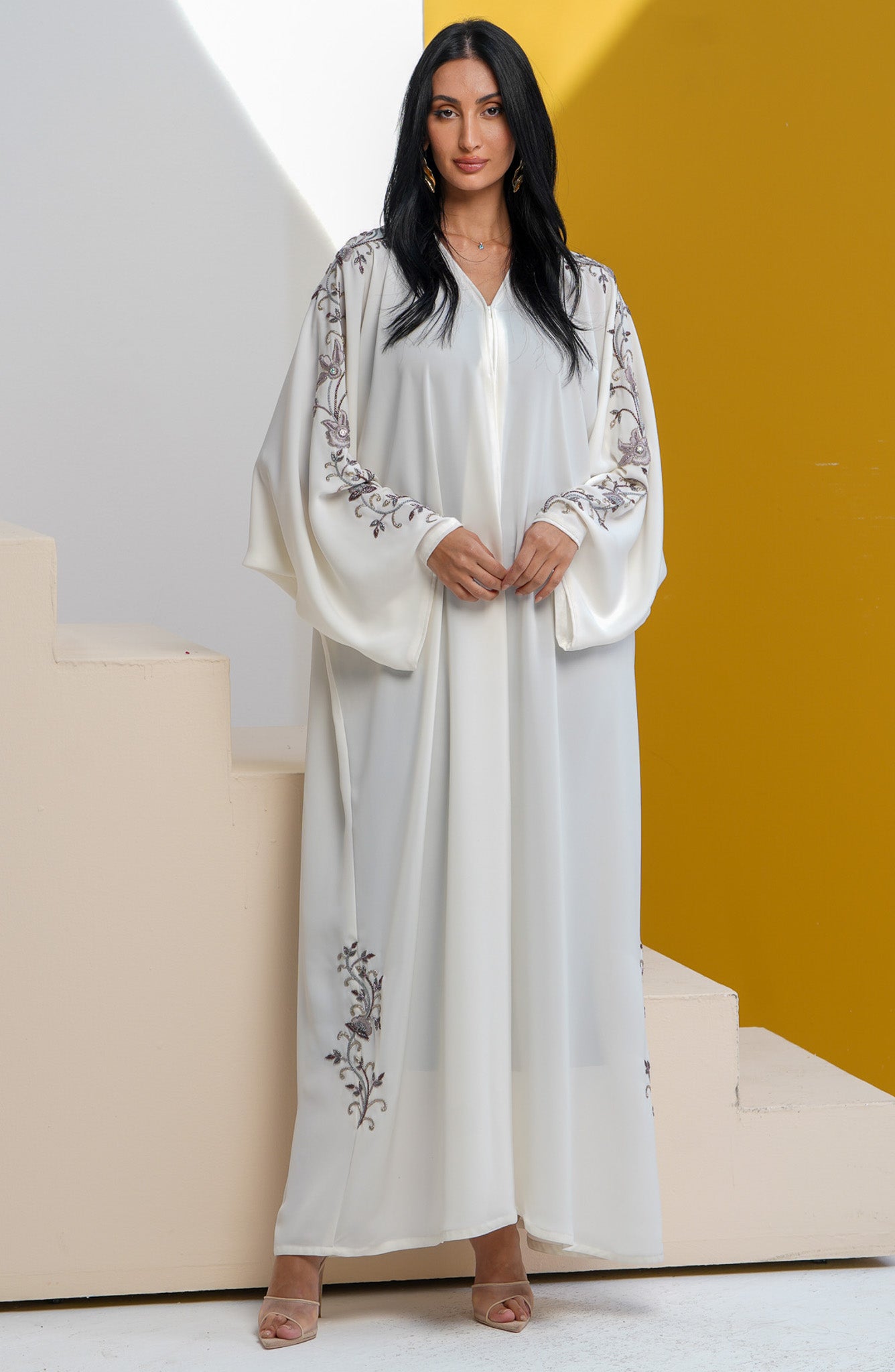 Shomoukh Abaya SS39509-30 - Off-White