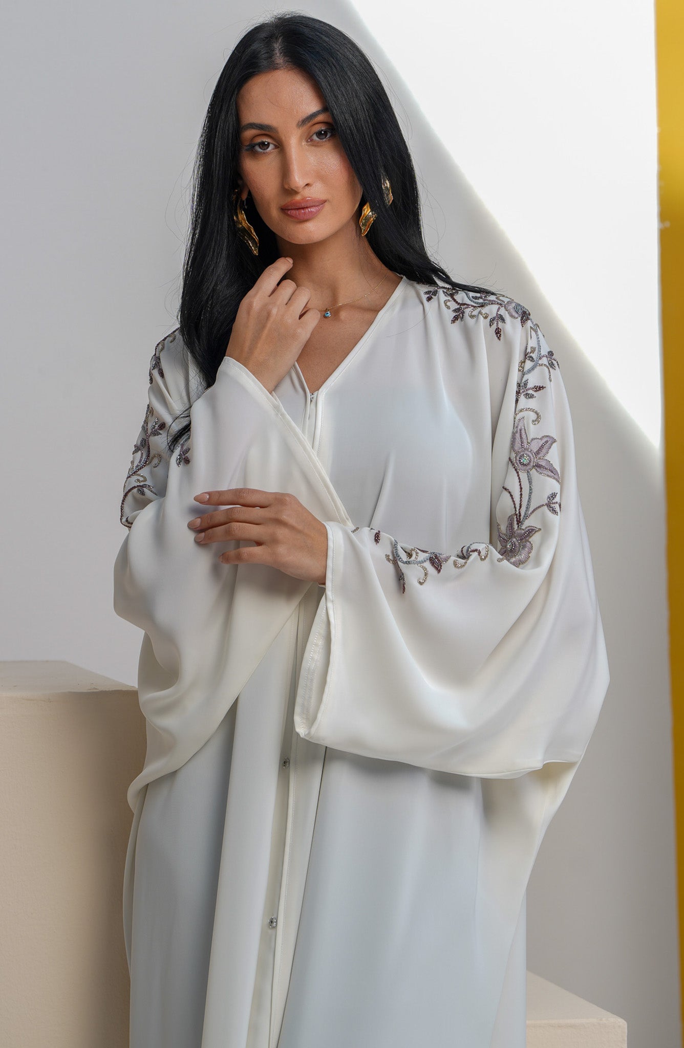 Shomoukh Abaya SS39509-30 - Off-White